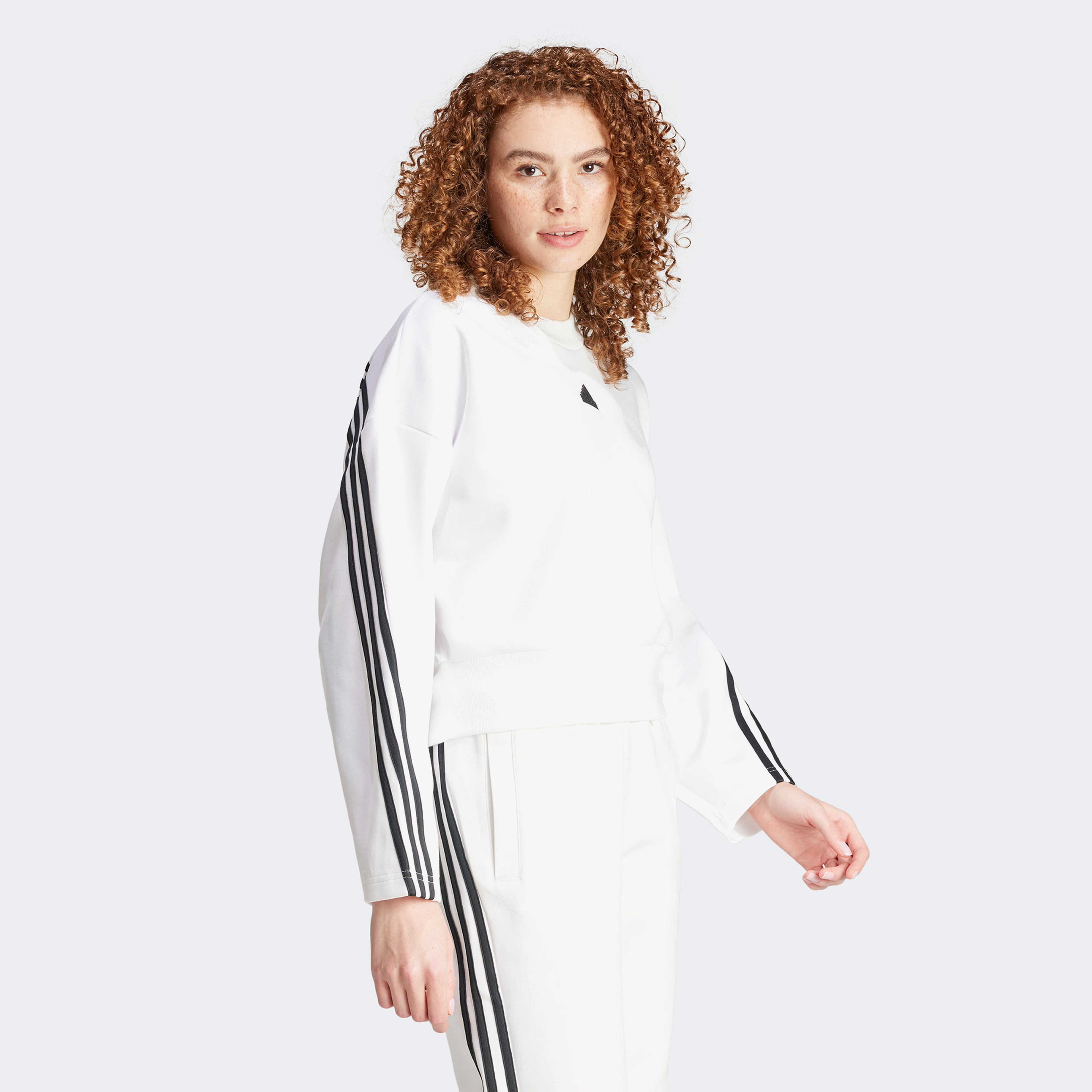Adidas Kadın Beyaz Sweatshirt