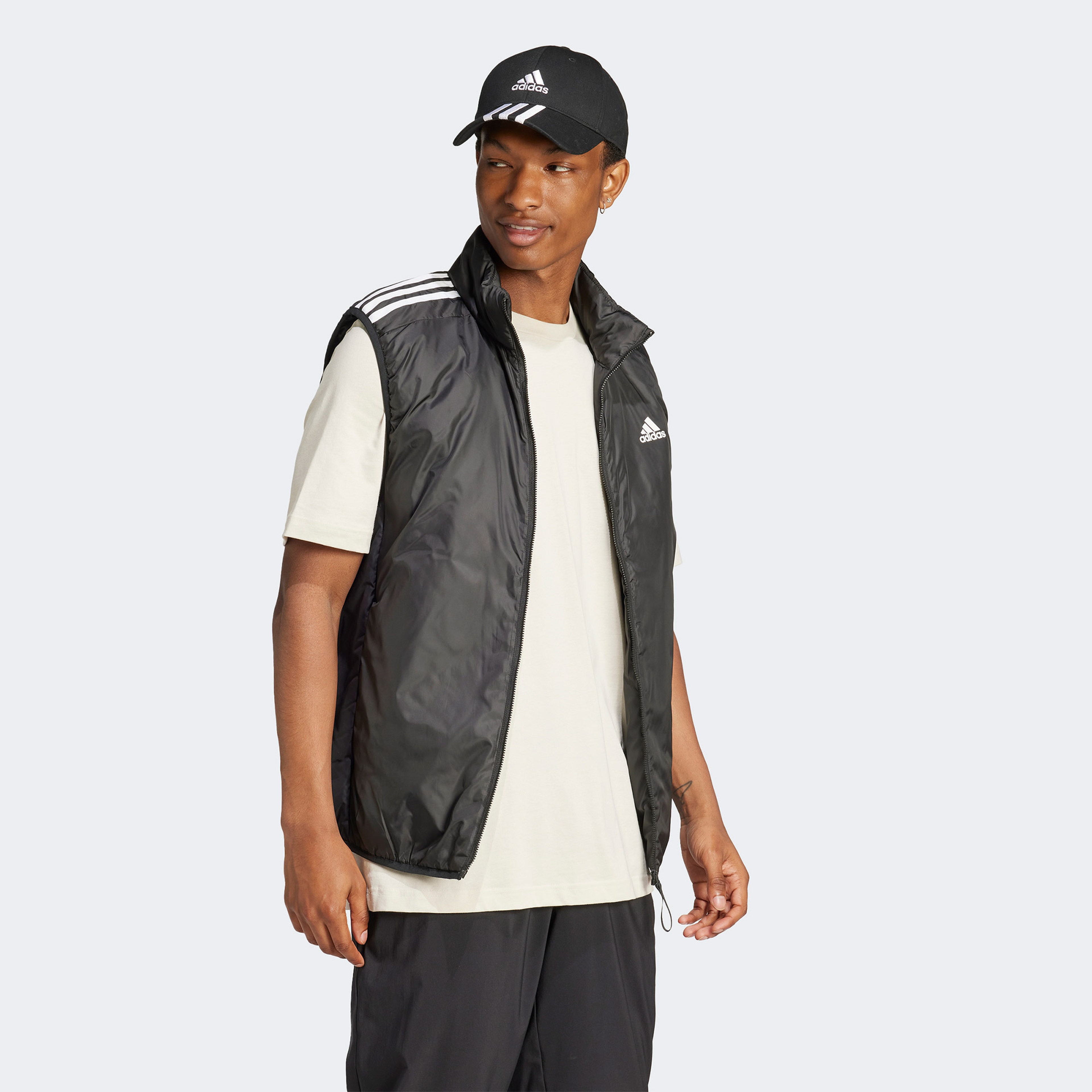 adidas 3 Stripes Ins Erkek Siyah Günlük Yelek