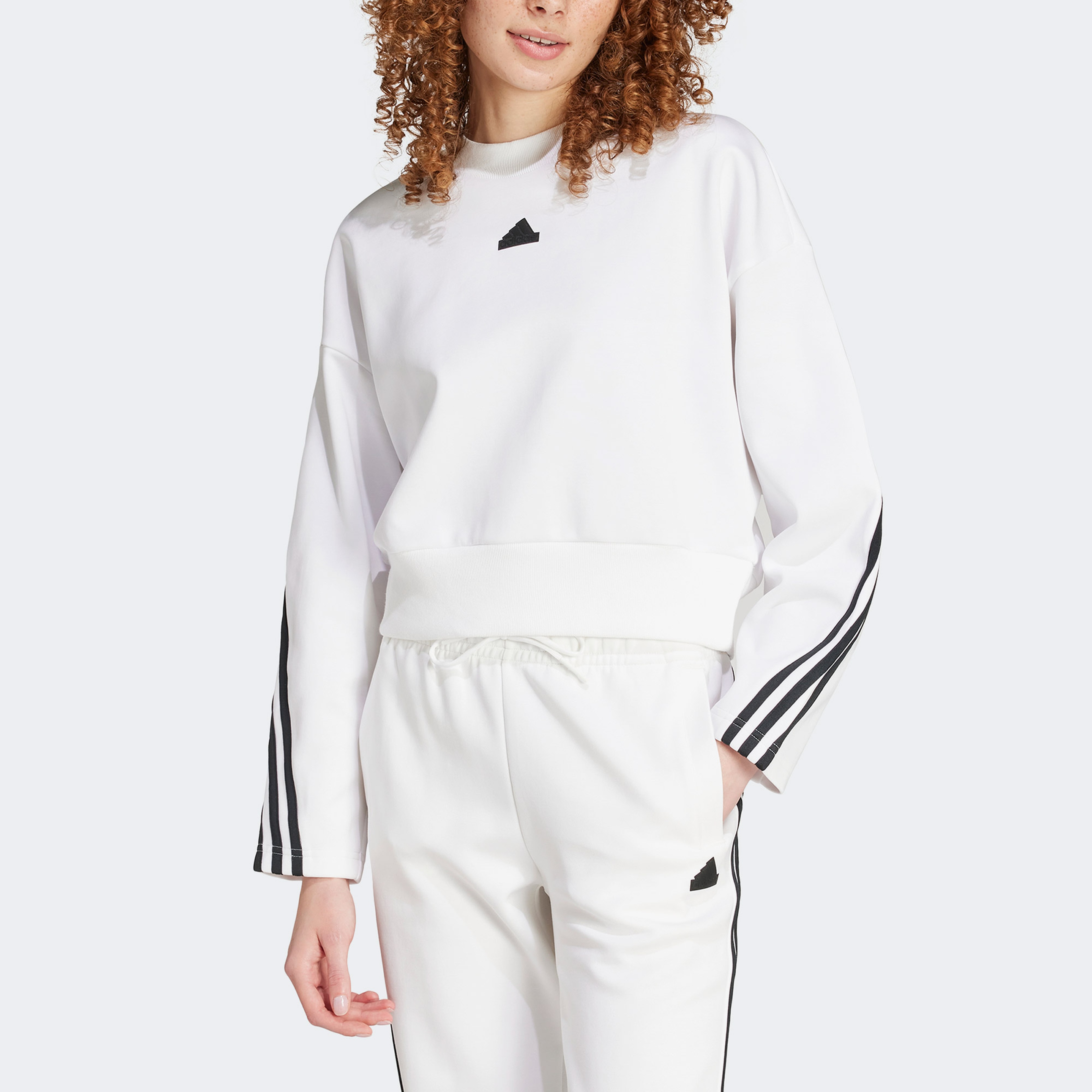 Adidas Kadın Beyaz Sweatshirt