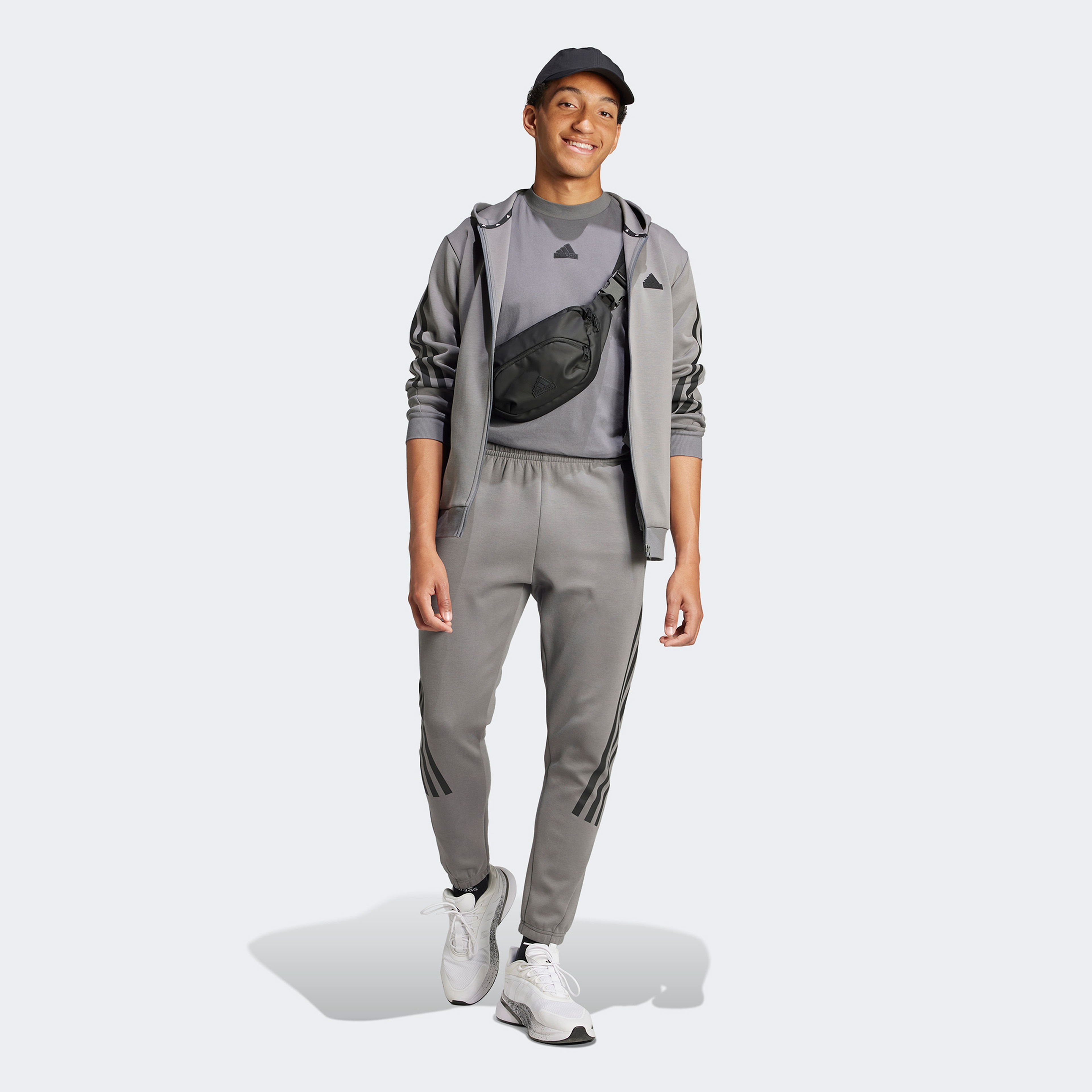 adidas Future Icons 3S Erkek Gri Günlük Sweatshirt