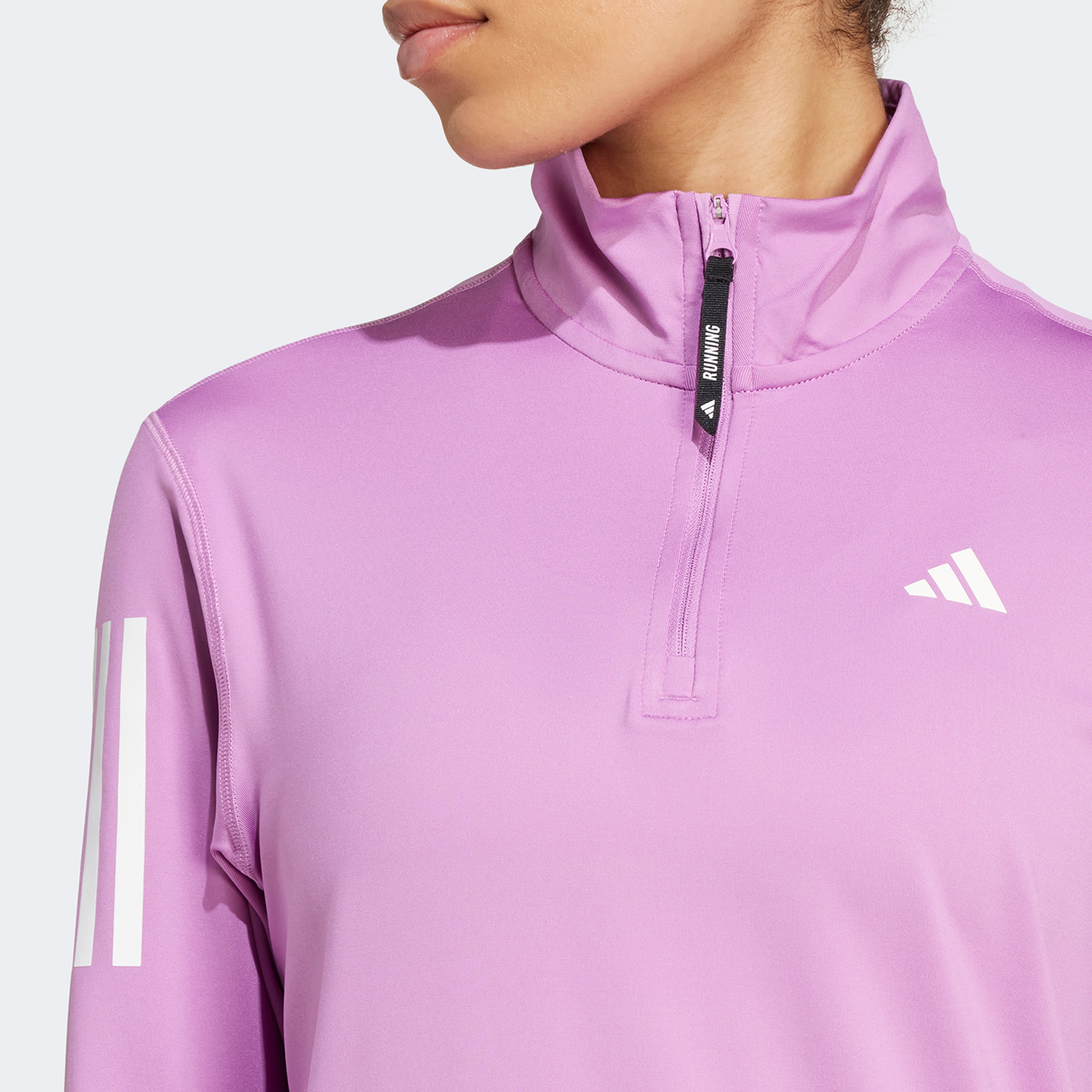 adidas Own The Run Kadın Mor Koşu Sweatshirt