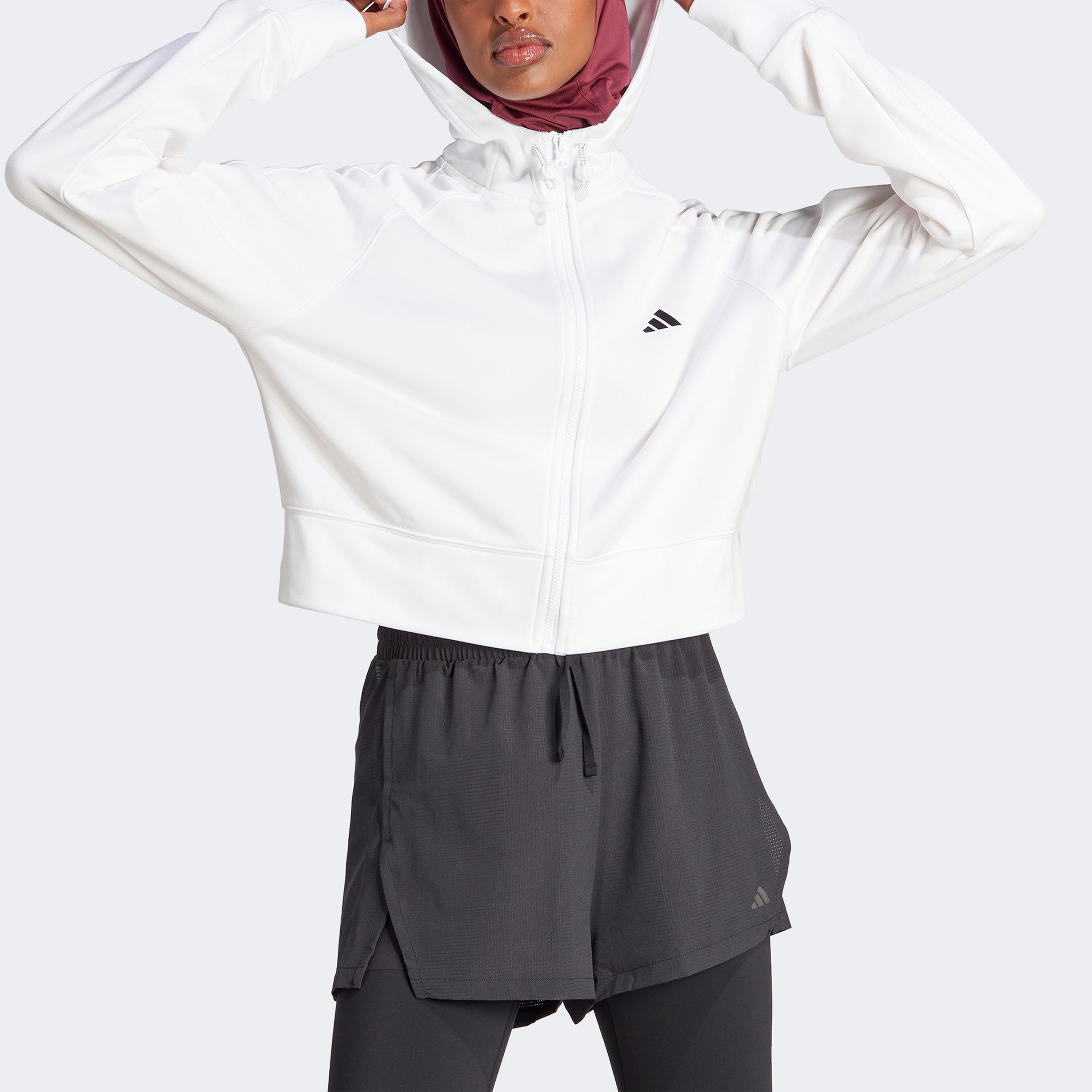 adidas Aeroready Game and Go Kadın Beyaz Günlük Ceket