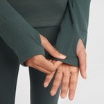 Nike Pro Therma Fit Half Zipped Çocuk Yeşil Antrenman Üst