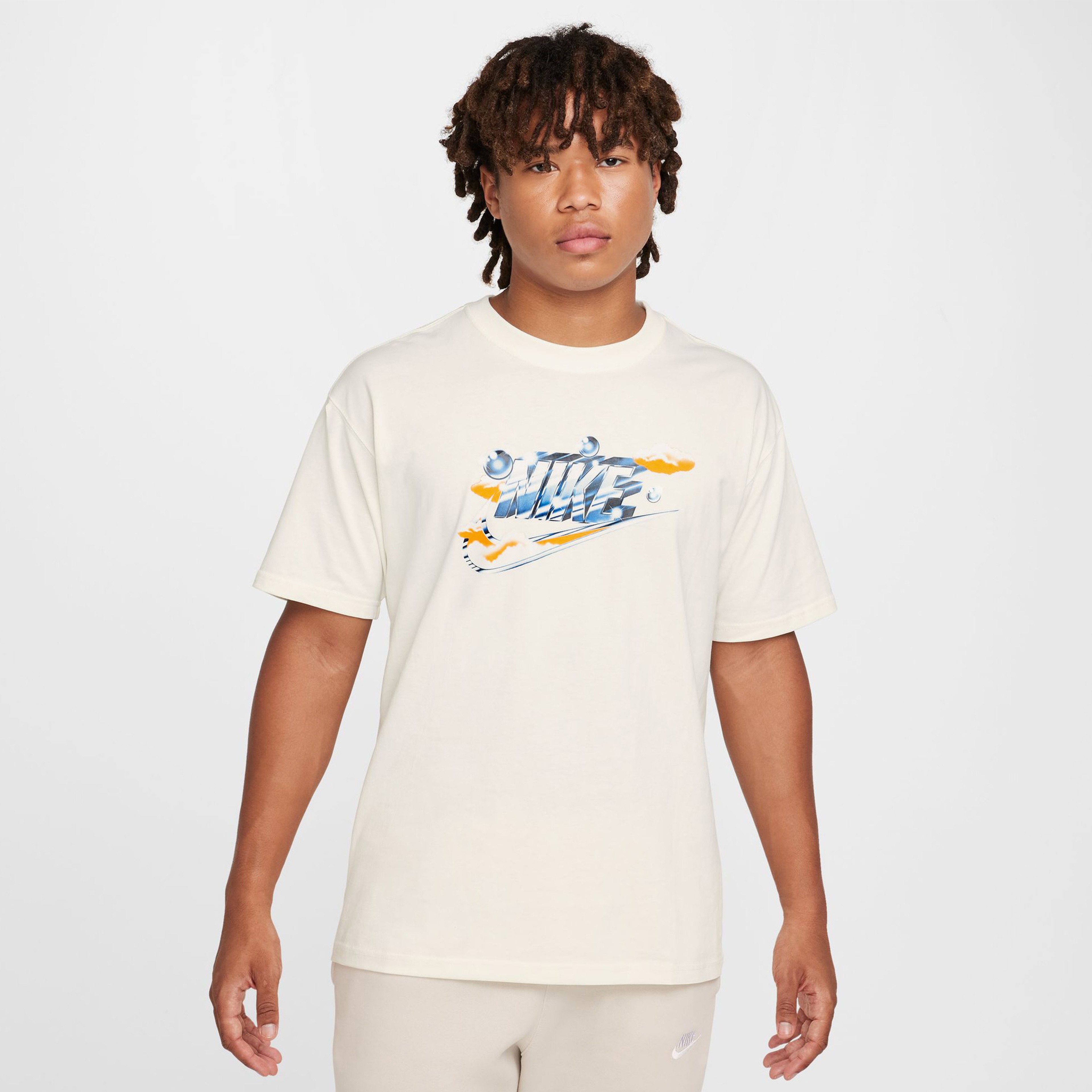 Nike Sportswear Max 90 Erkek Beyaz Günlük T-Shirt