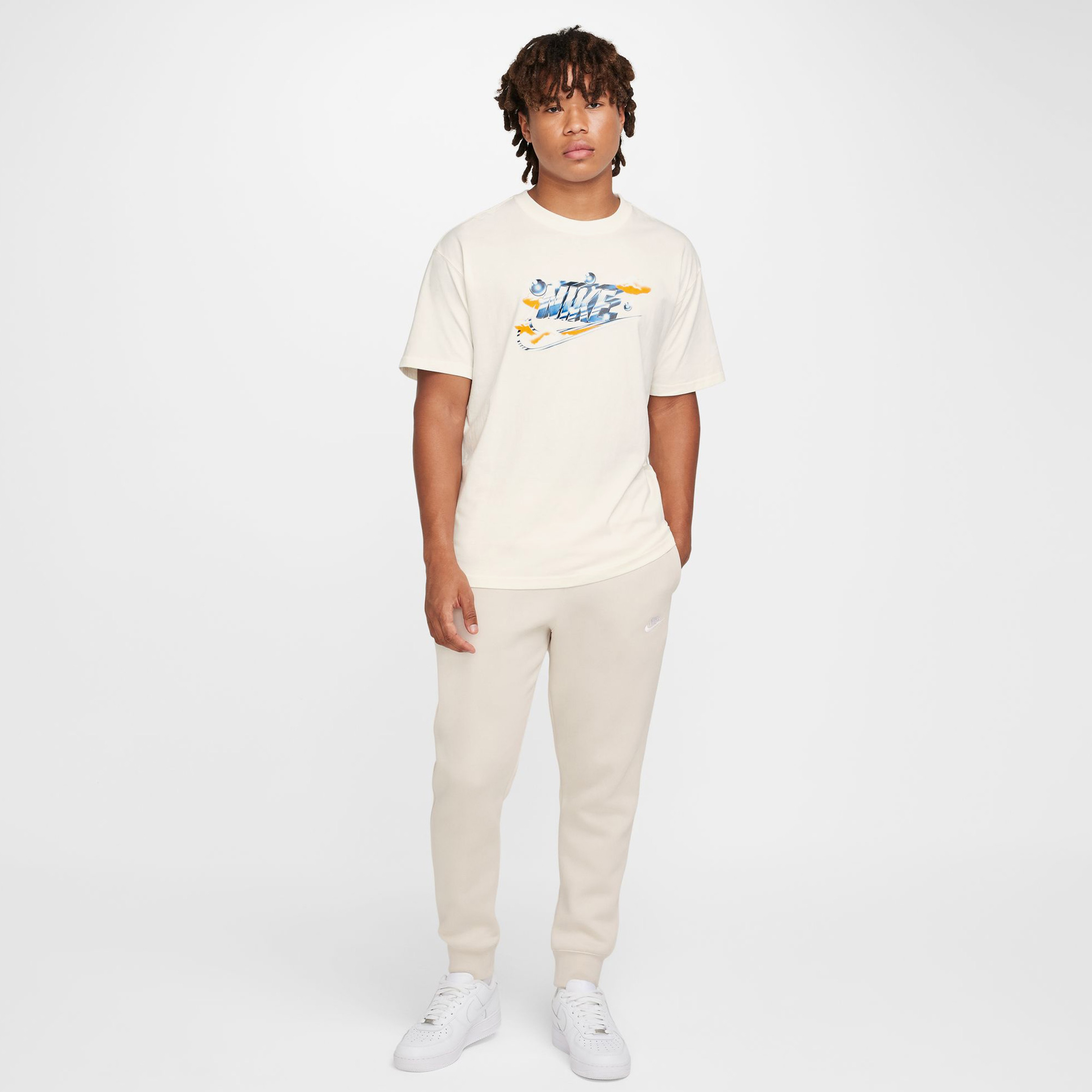 Nike Sportswear Max 90 Erkek Beyaz Günlük T-Shirt