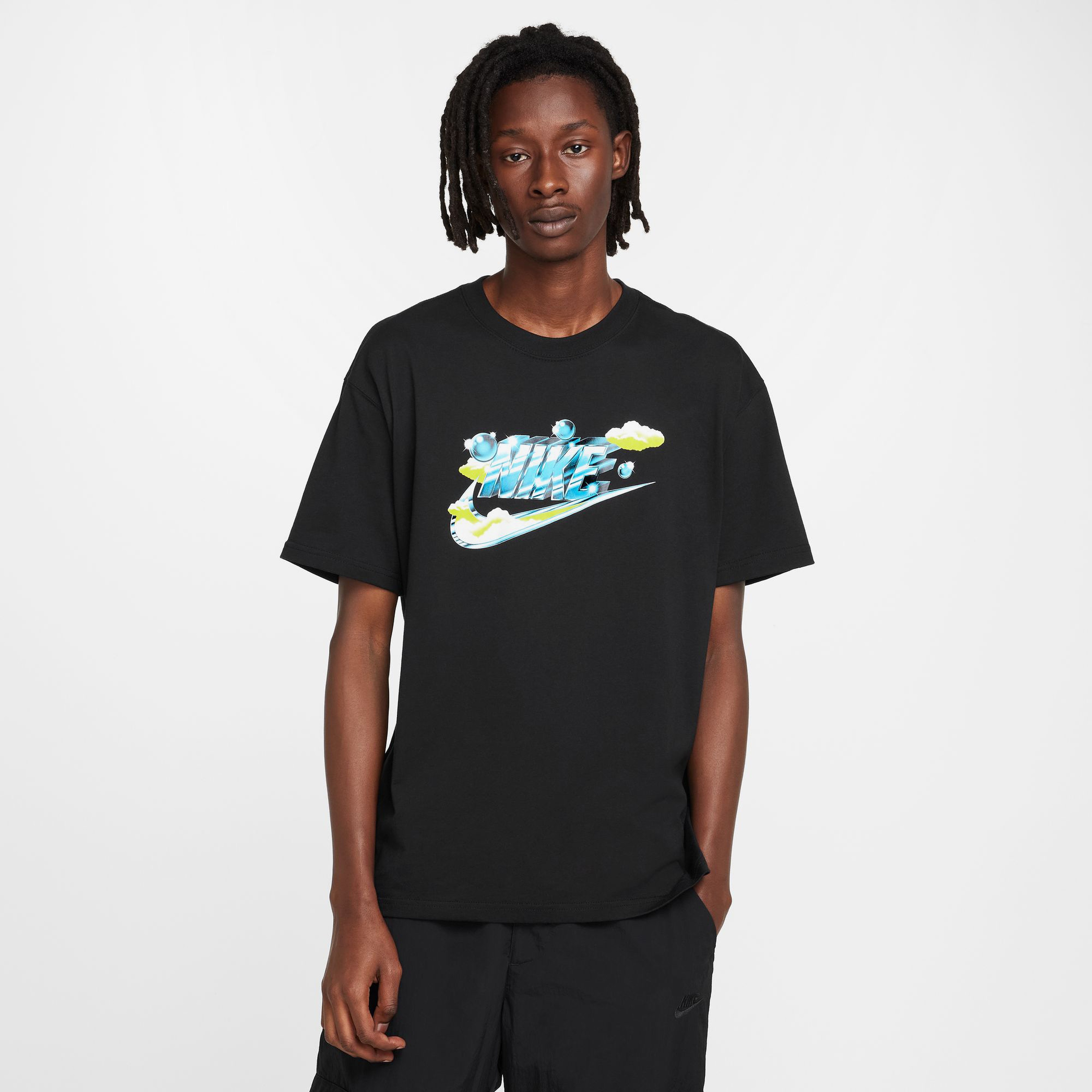Nike Sportswear Max 90 Erkek Siyah Günlük T-Shirt