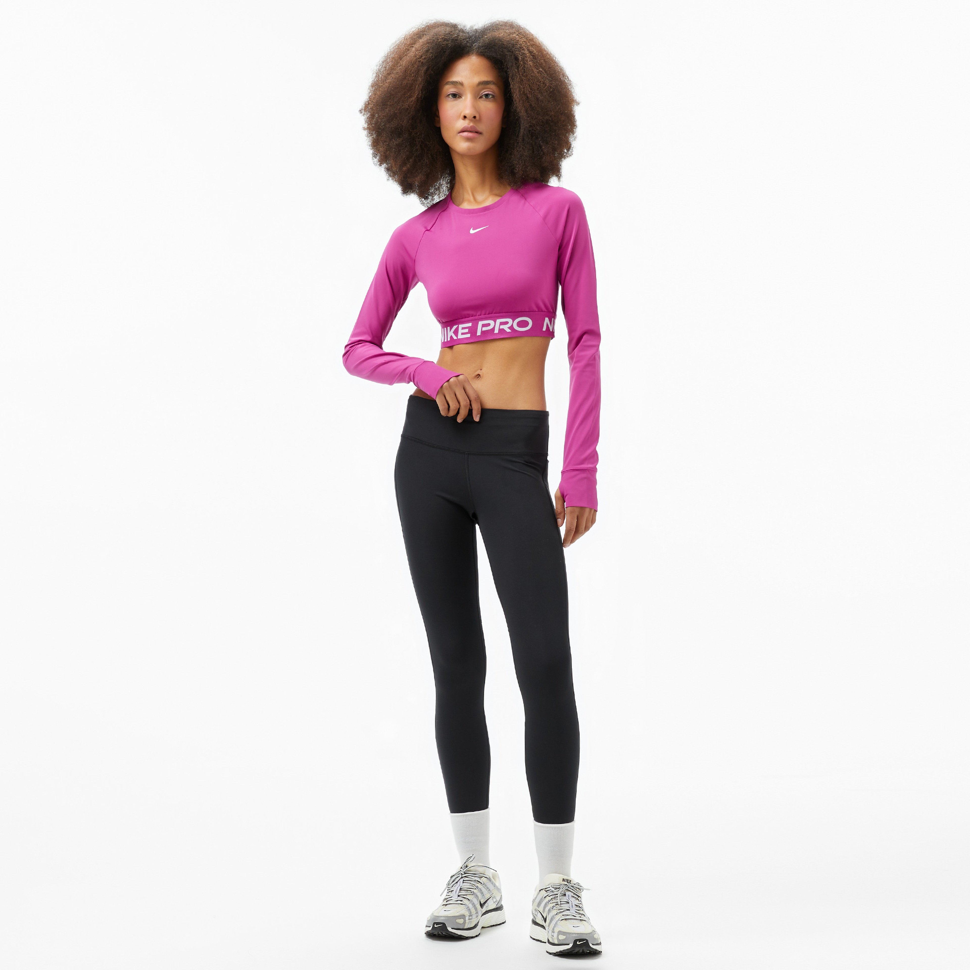 Nike Pro 365 Kadın Mor Antrenman Üstü