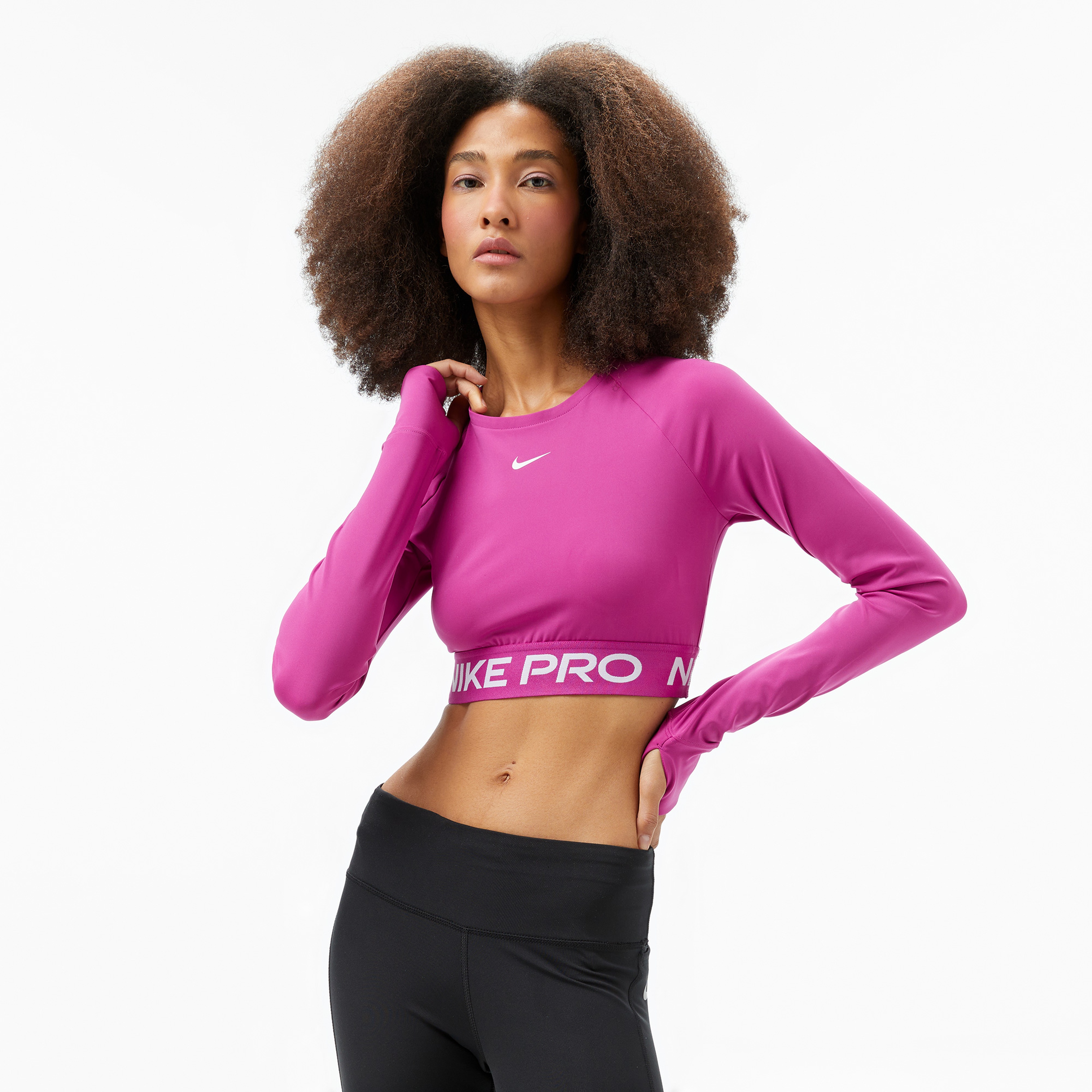 Nike Pro 365 Kadın Mor Antrenman Üstü