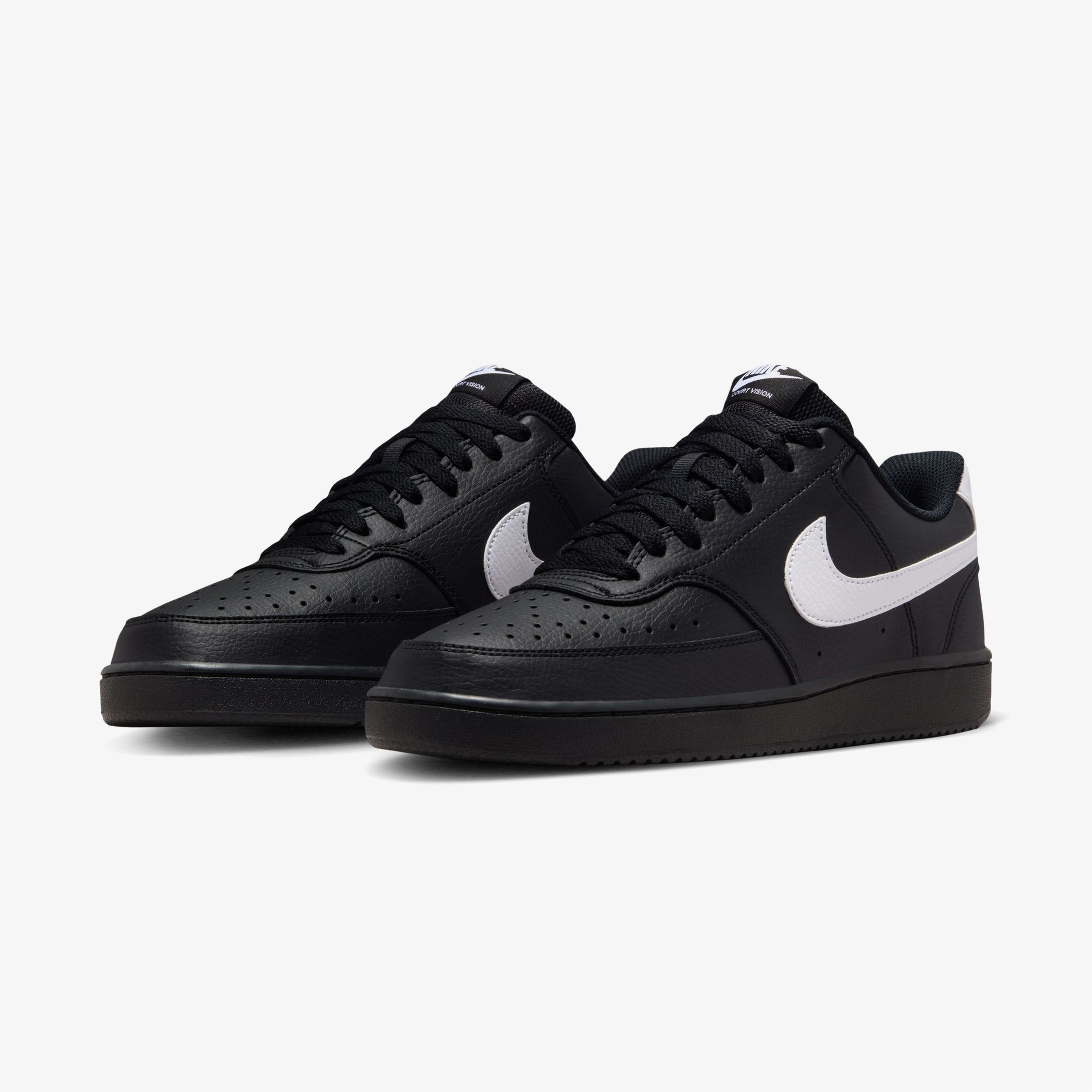 Nike Court Vision Lo Erkek Siyah Günlük Sneaker