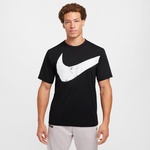 Nike Hyverse Swoosh Erkek Siyah Günlük T-Shirt