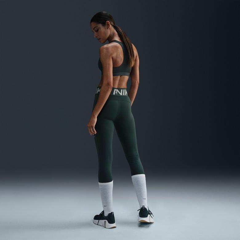 Nike Pro Sculpt Kadın Yeşil Antrenman Taytı