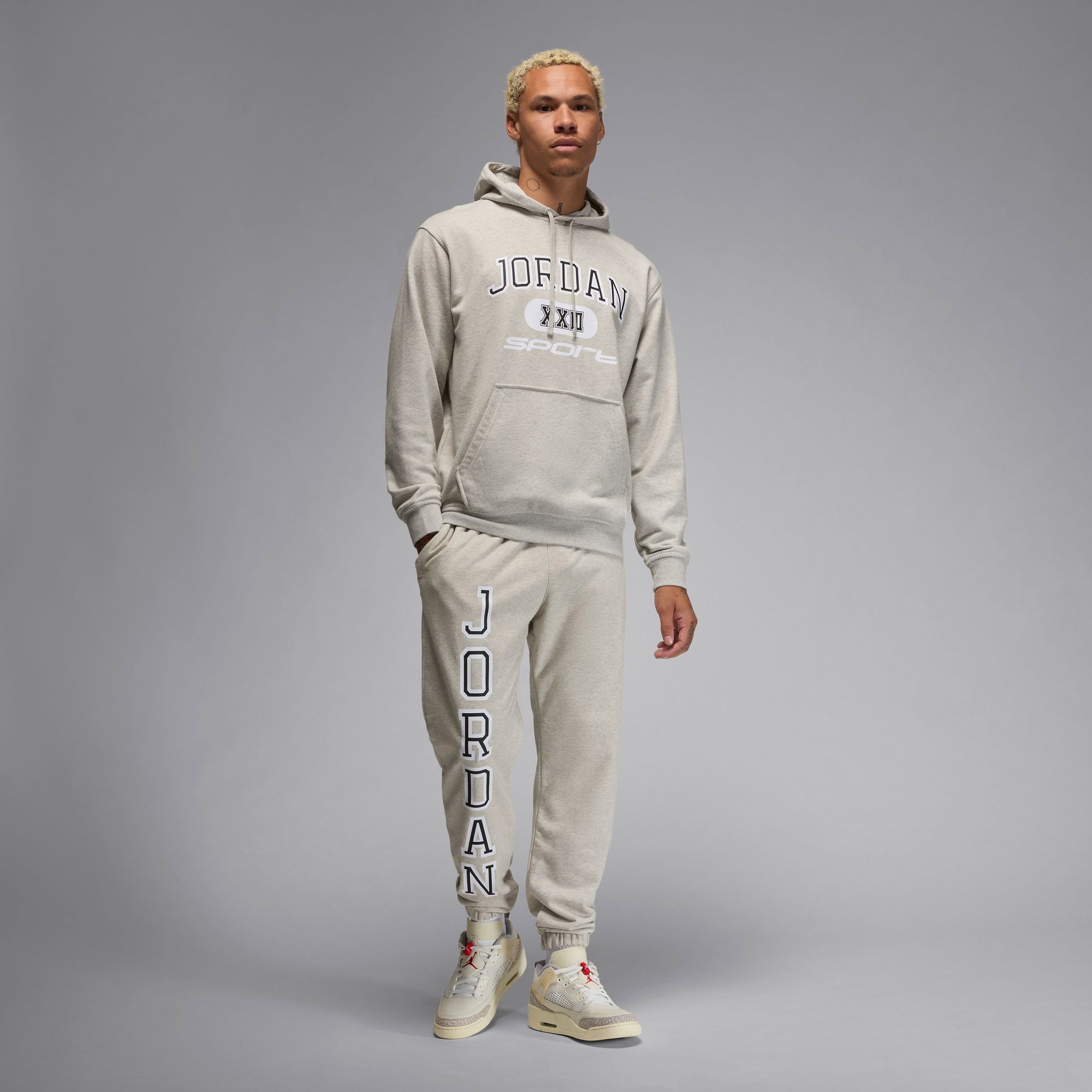 Nike Jordan Sport Crossover Erkek Gri Günlük Sweatshirt