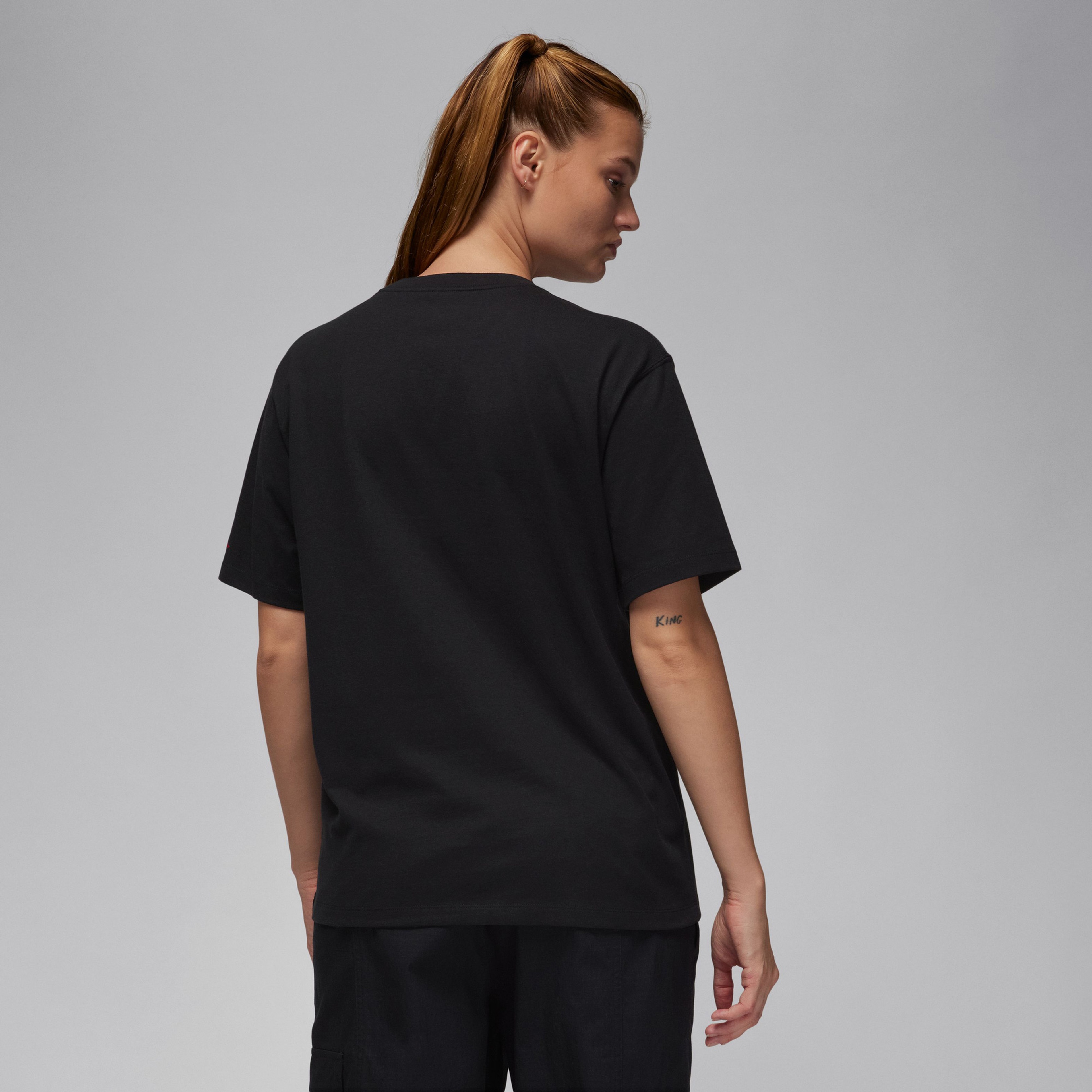 Jordan Flight Heritage Kadın Siyah Günlük T-Shirt