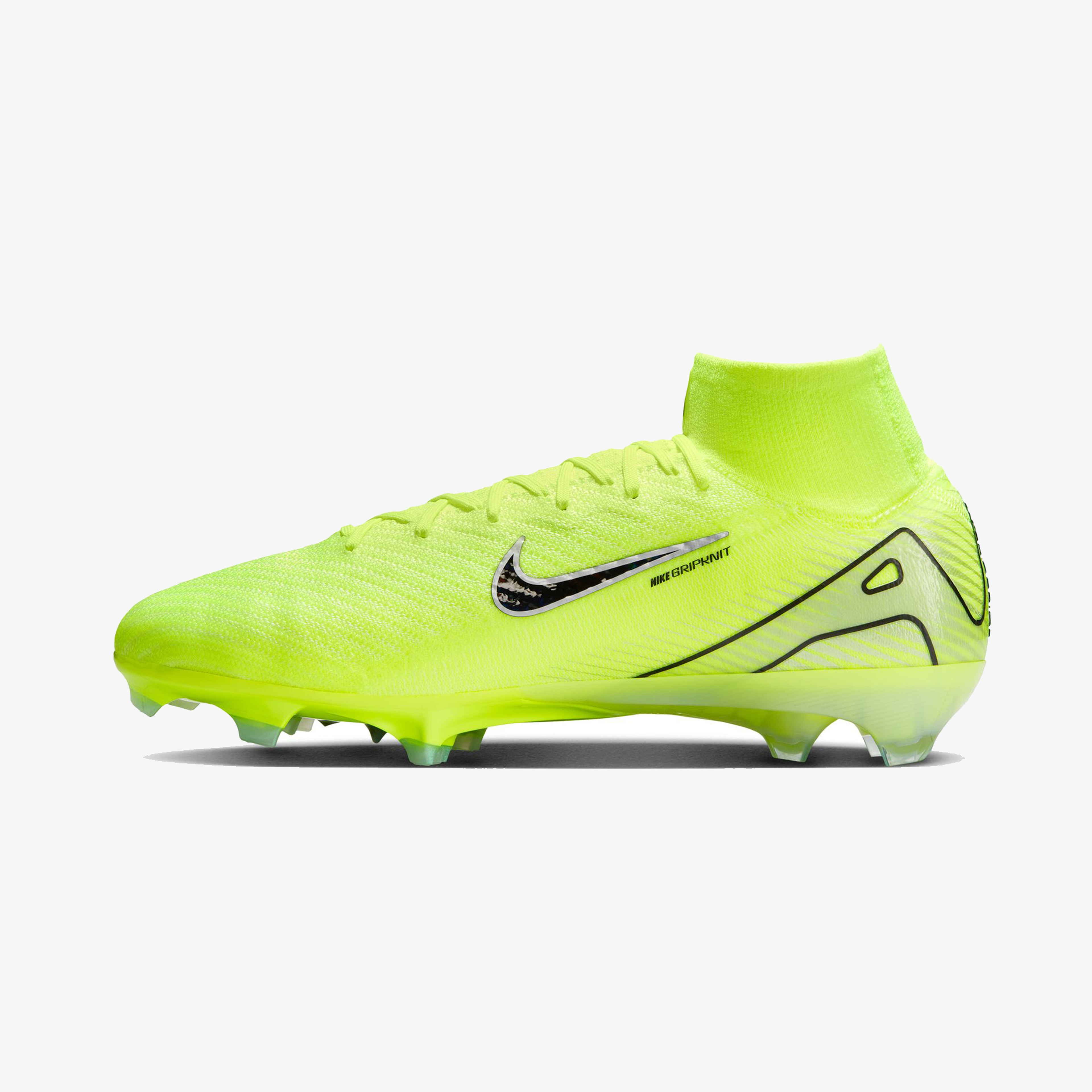 Nike Mercurial Superfly 10 Elite Fg Erkek Sarı Bilekli Çim Saha Kramponu