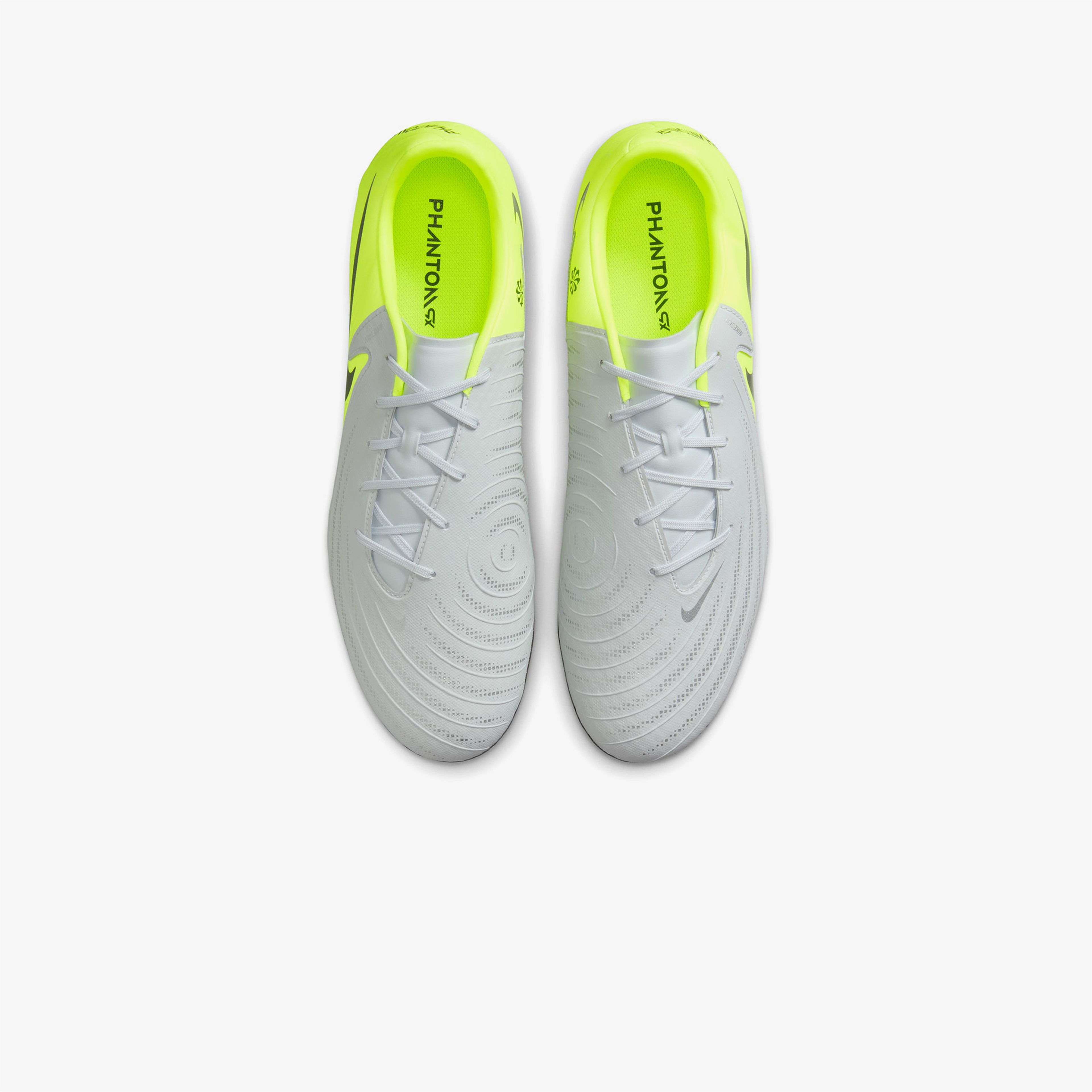 Nike Phantom GX Academy II Fg/Mg Erkek Beyaz Çim Saha Kramponu