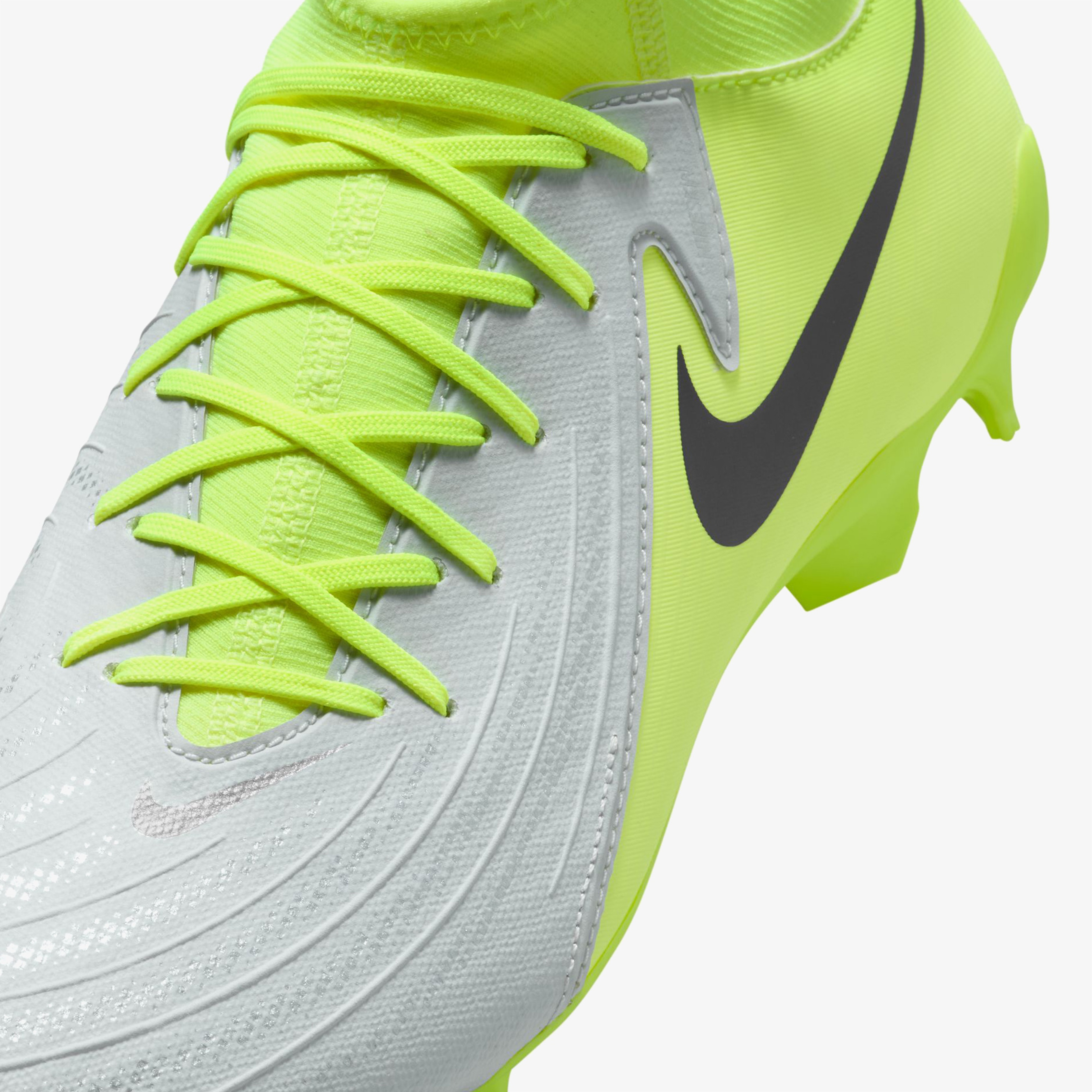 Nike Phantom Luna II Academy Fg/Mg Erkek Sarı Bilekli Çim Saha Kramponu