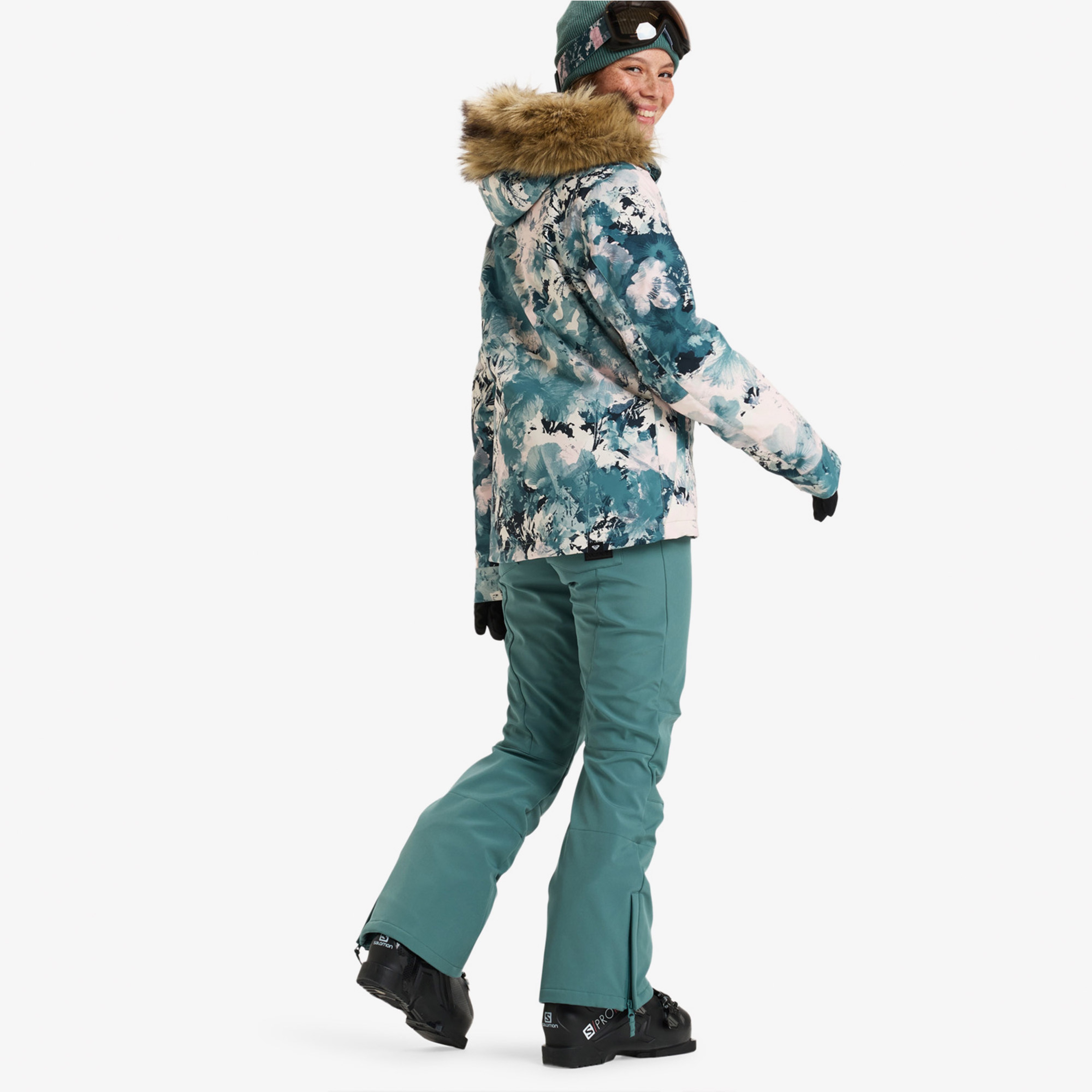 Roxy Jet Ski Kadın Renkli Kayak Montu