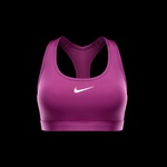 Nike Swoosh Medium Support Kadın Mor Antrenman Bra