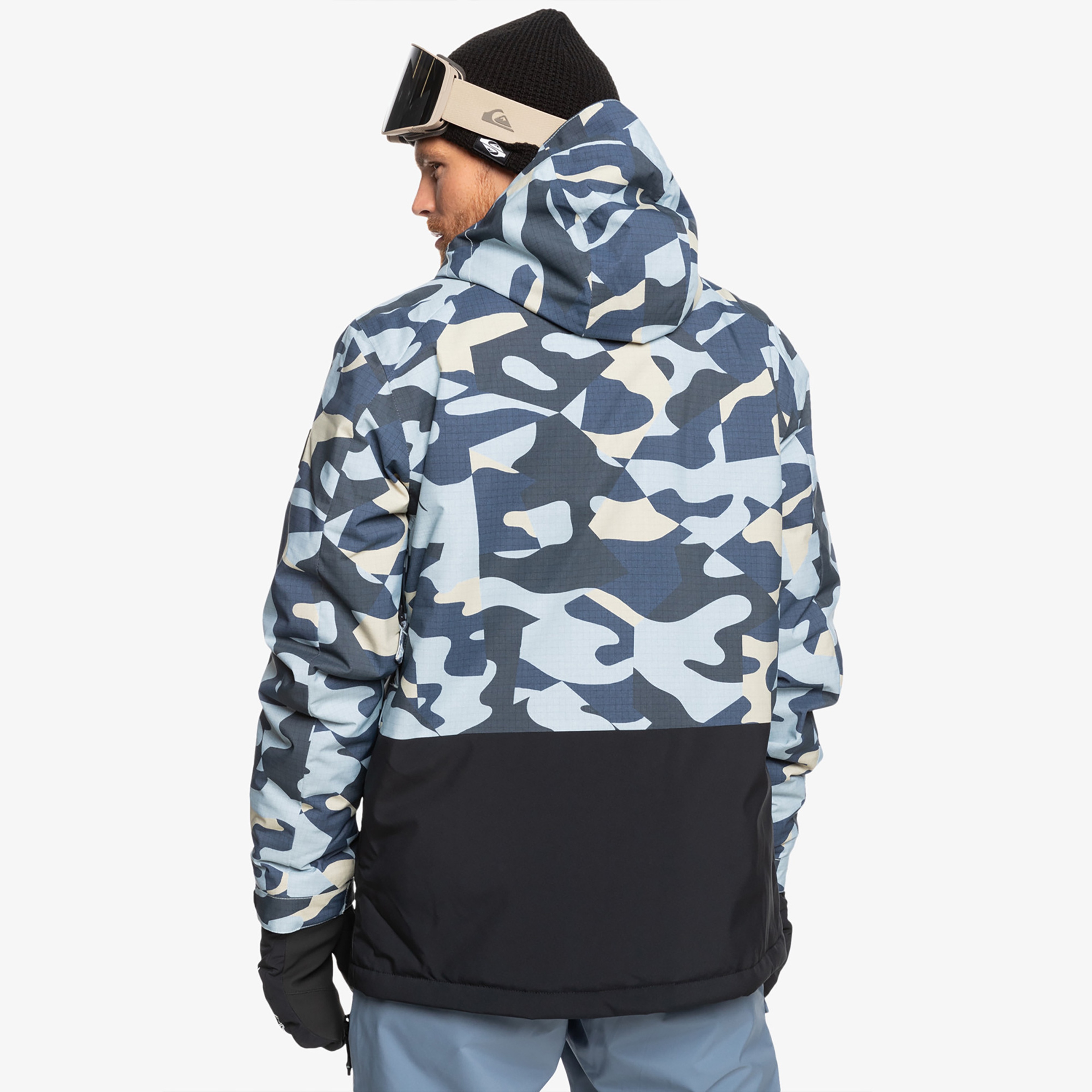 Quiksilver Mission Printed JK Erkek Renkli Kayak Montu