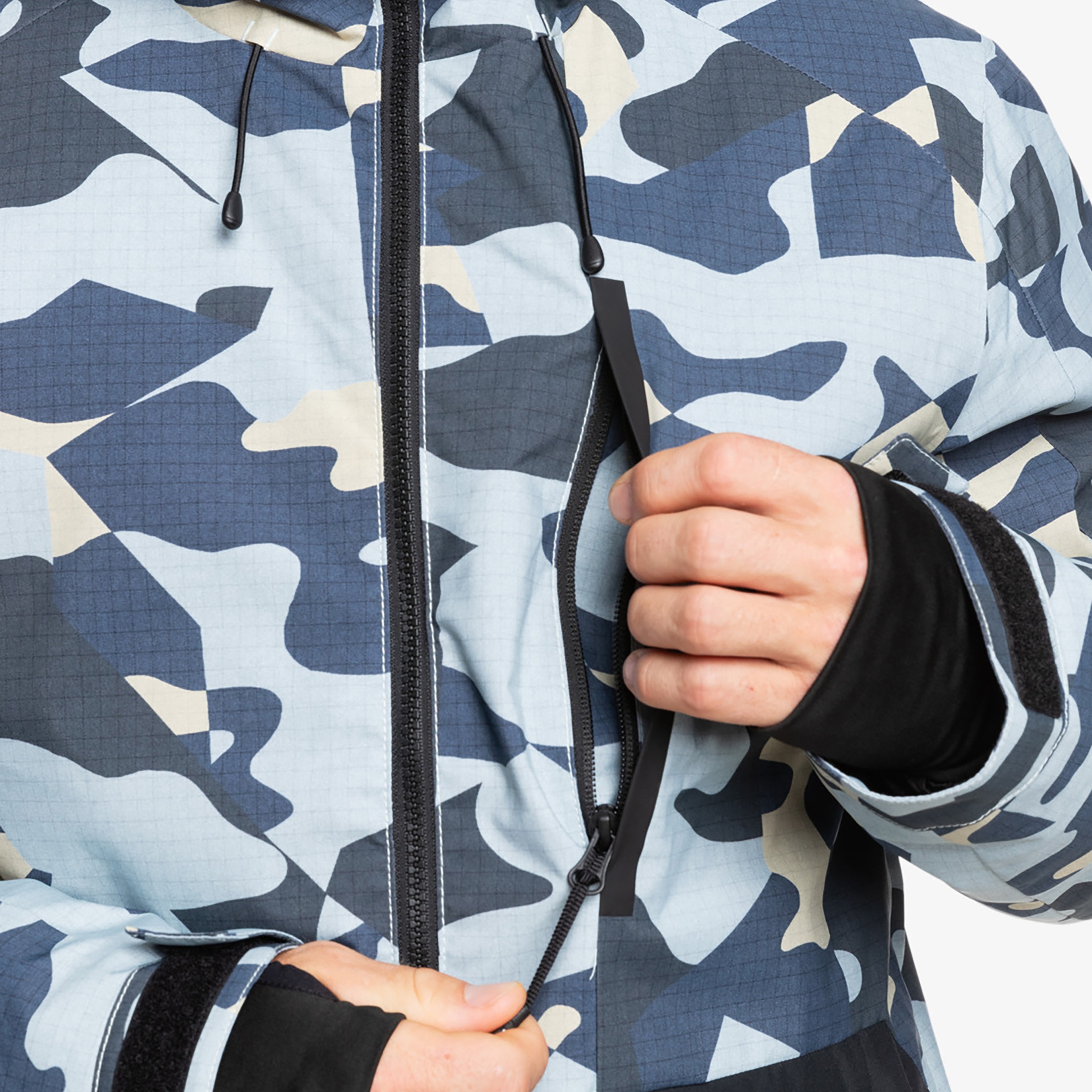 Quiksilver Mission Printed JK Erkek Renkli Kayak Montu