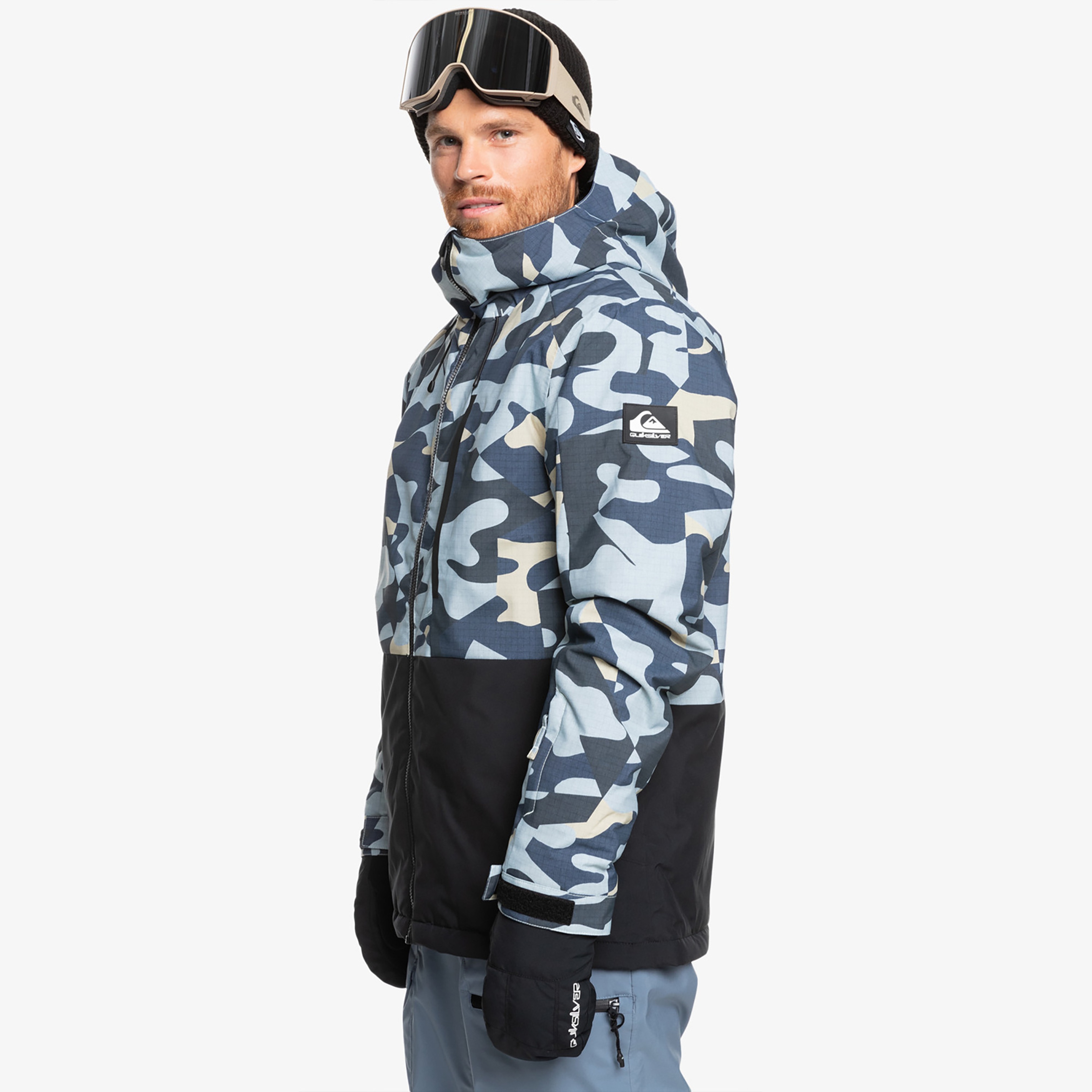 Quiksilver Mission Printed JK Erkek Renkli Kayak Montu