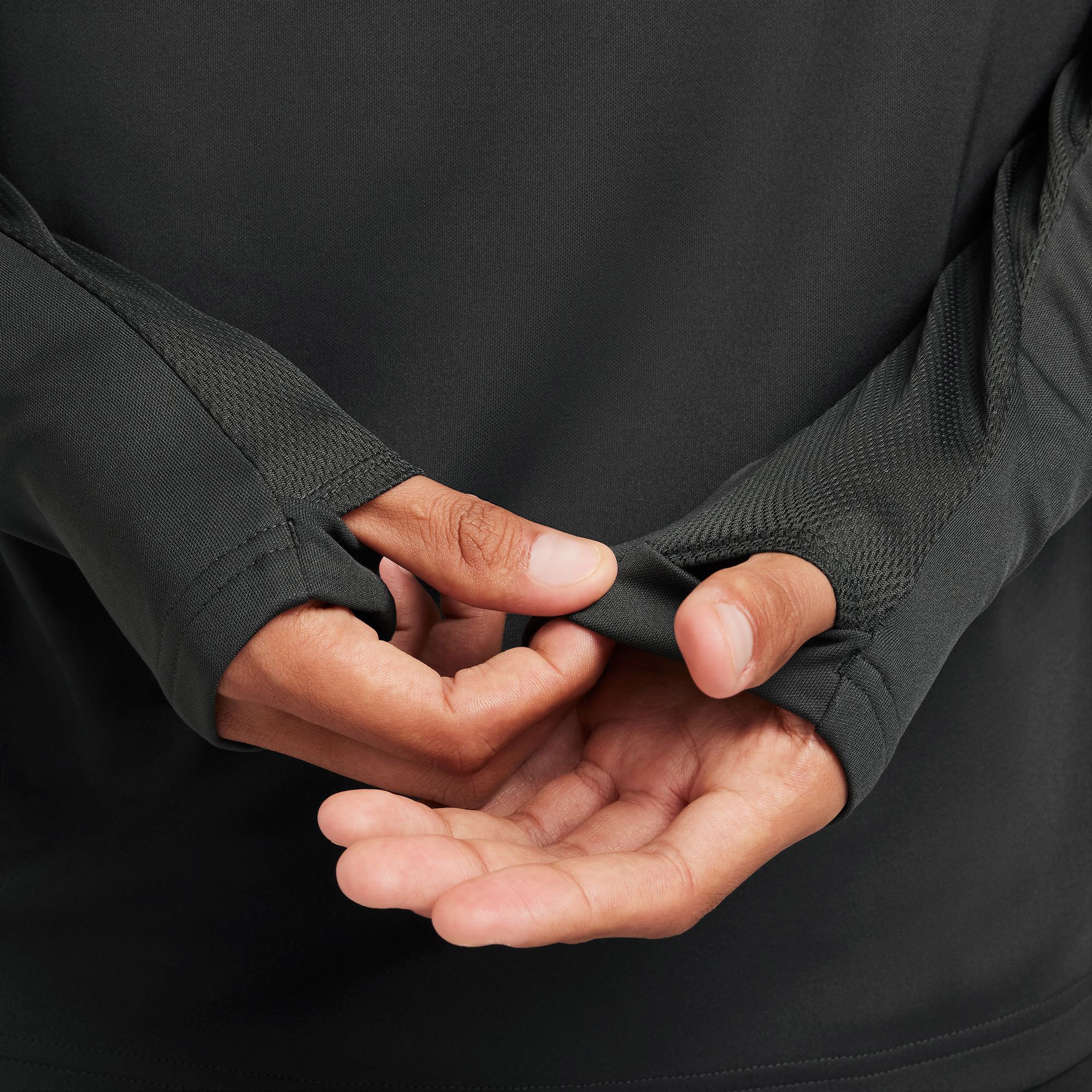 Nike Acdemy Hafl Zipped Erkek Gri Futbol Üstü