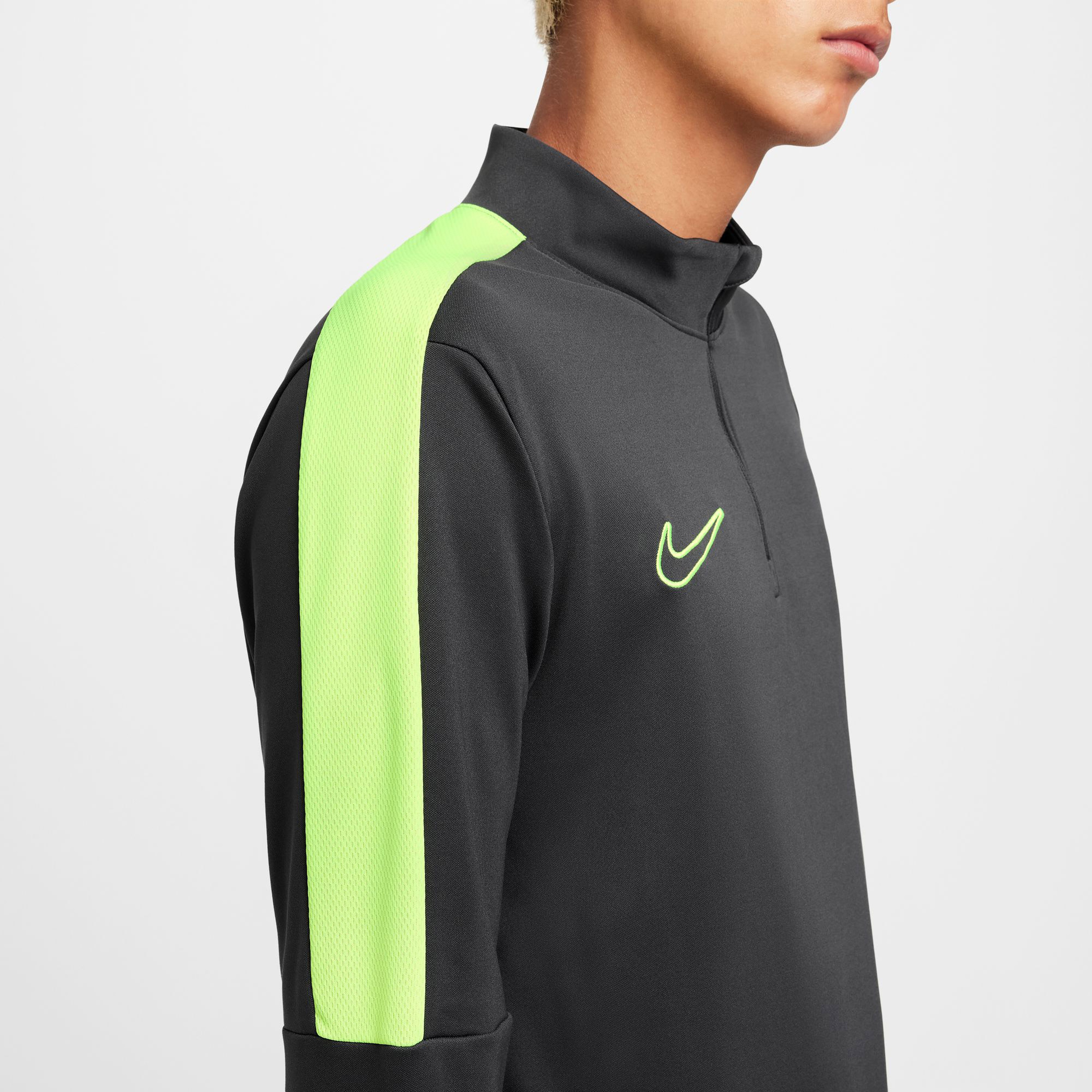 Nike Acdemy Hafl Zipped Erkek Gri Futbol Üstü