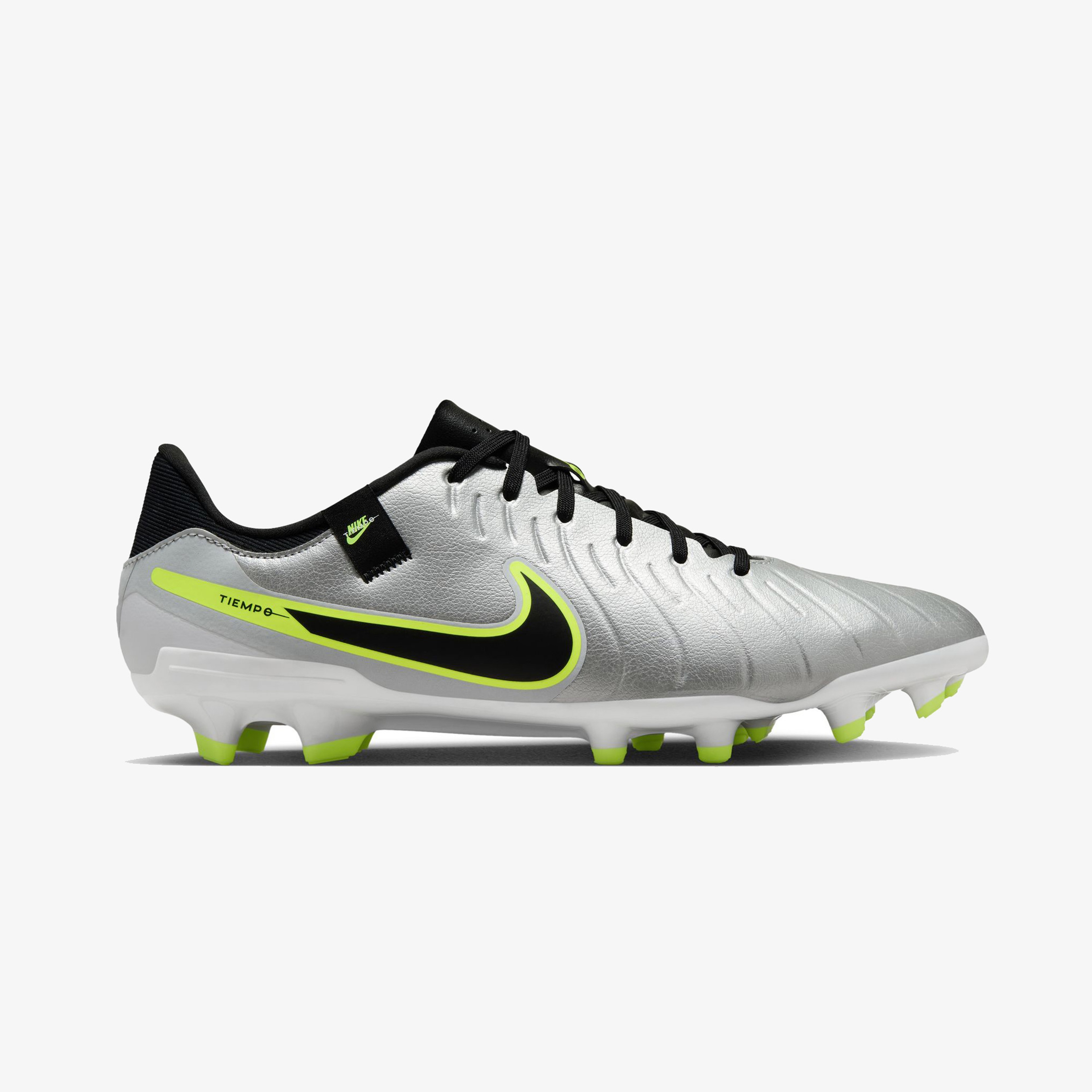 Nike Legend 10 Academy Fg Erkek Gri Çim Saha Kramponu