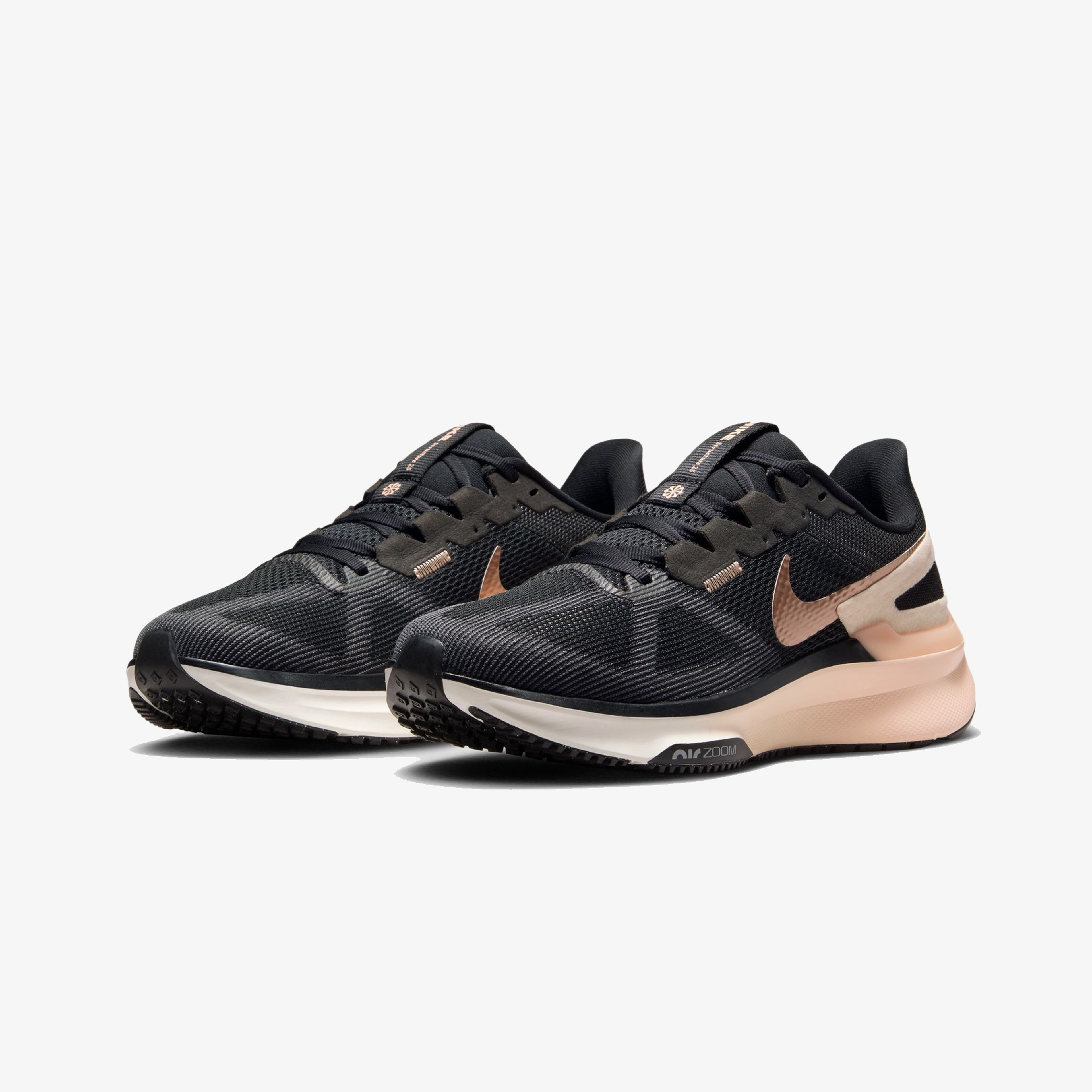 Nike Air Zoom Structure 25 Kadın Siyah Koşu Ayakkabısı