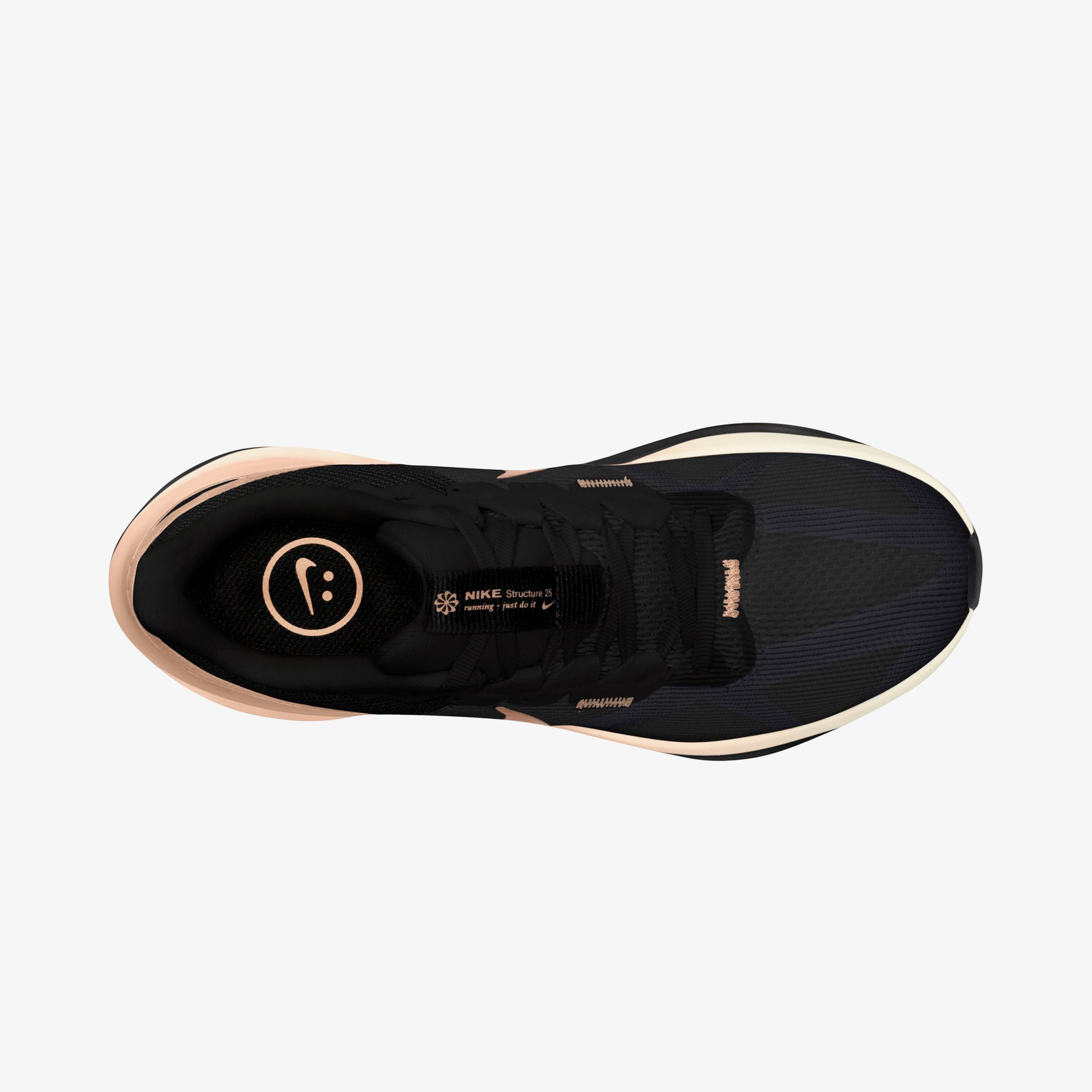 Nike Air Zoom Structure 25 Kadın Siyah Koşu Ayakkabısı