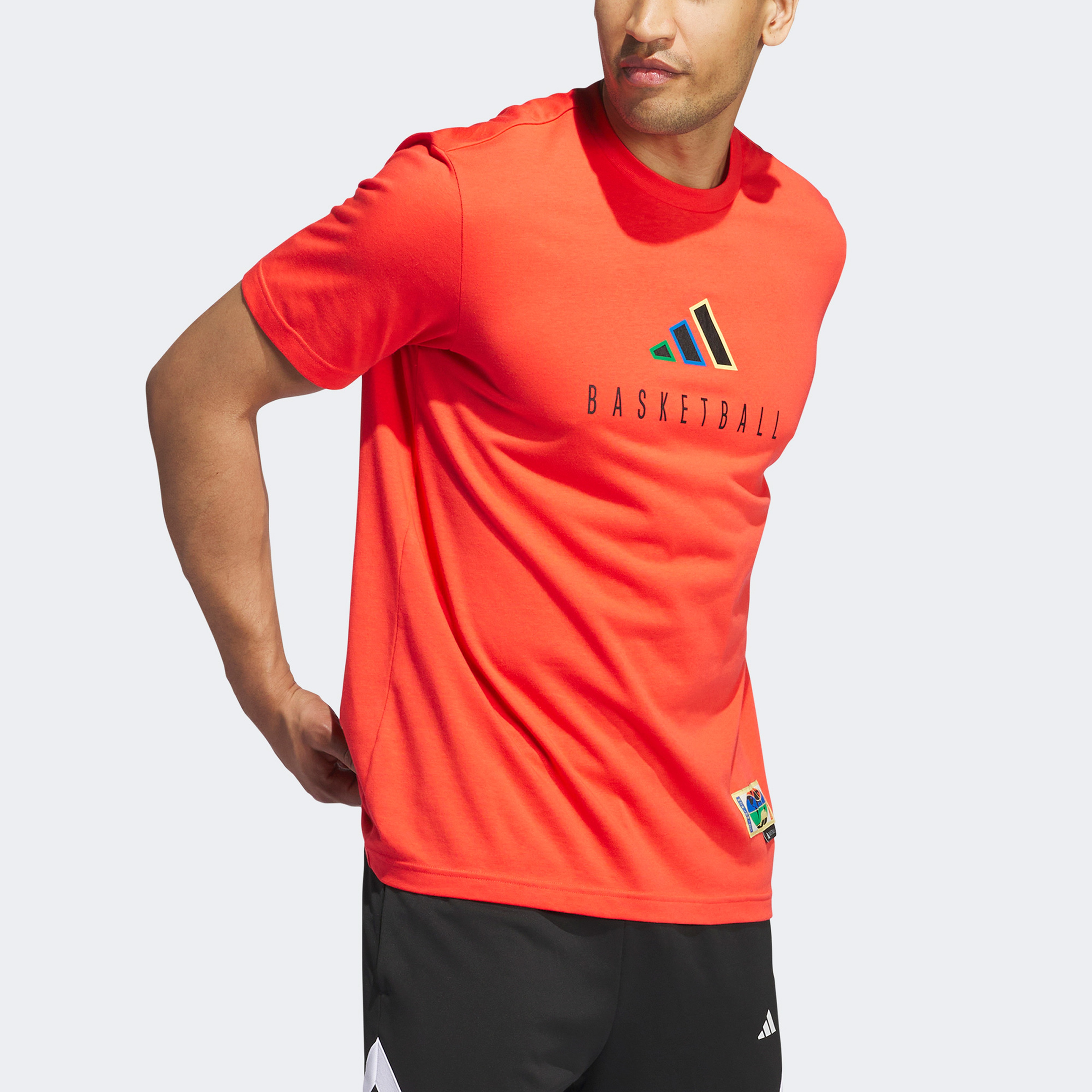 adidas WWH Logo Erkek Kırmızı Günlük T-Shirt