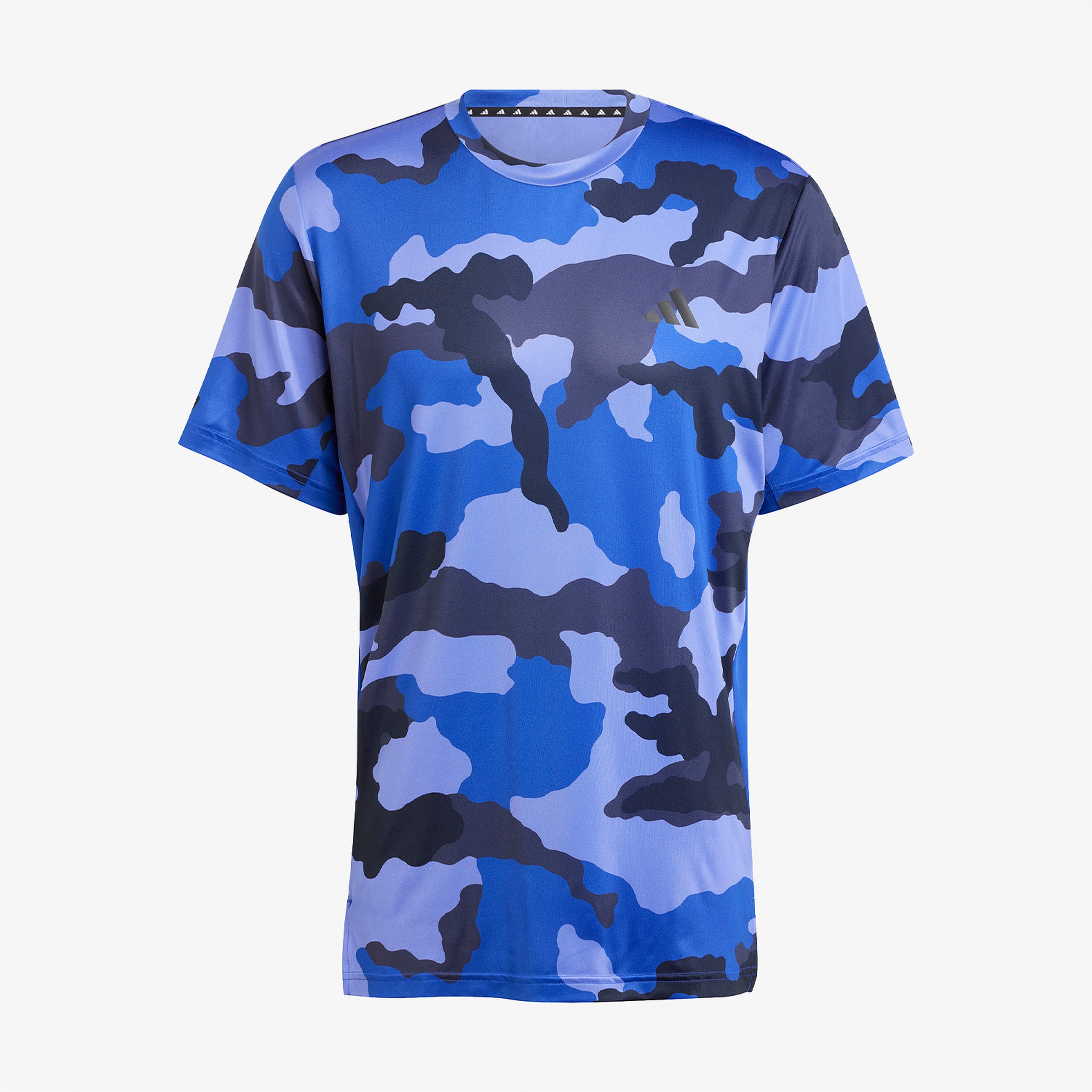 adidas Train Essentials Camo Erkek Mavi Antrenman T-Shirt