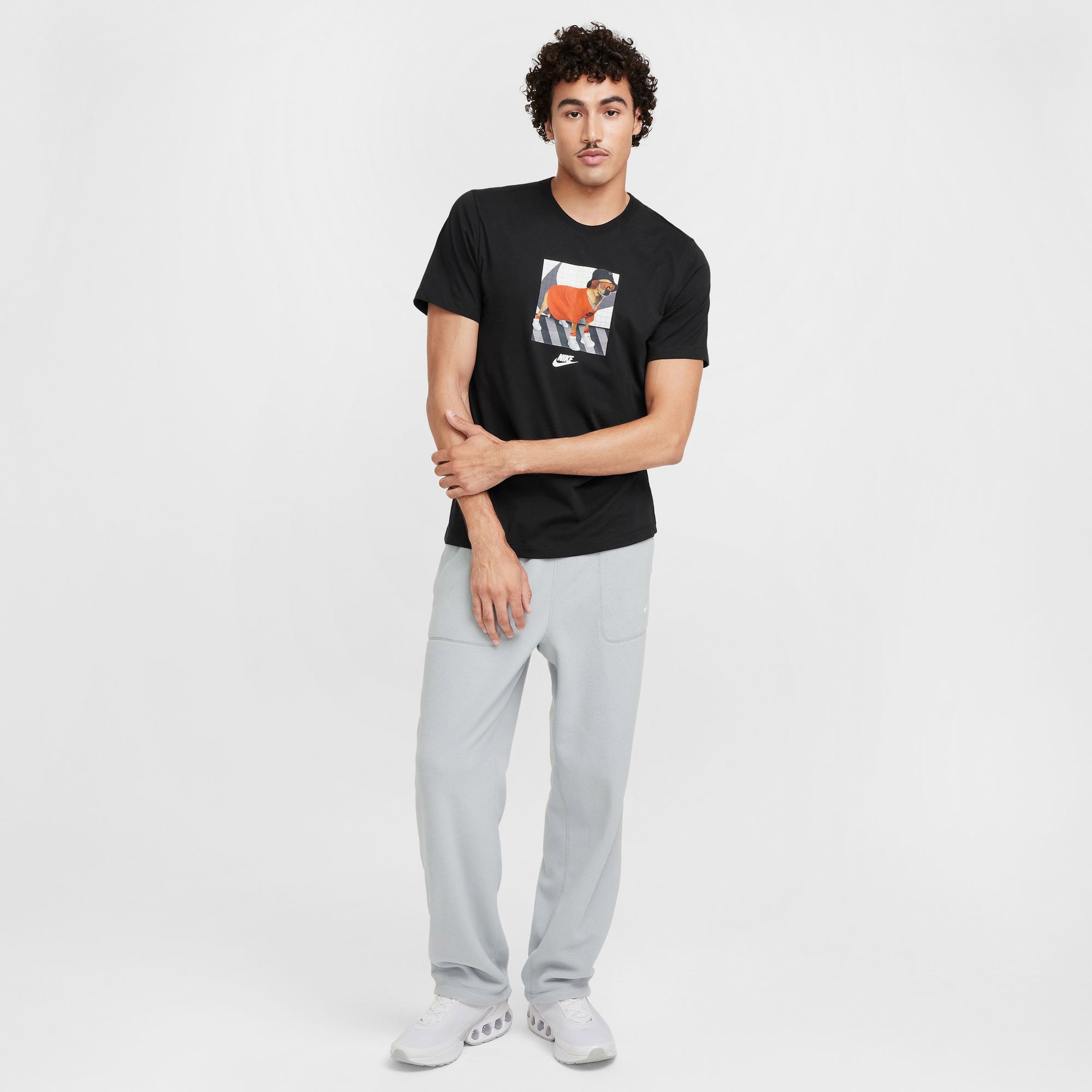 Nike Sportswear Hbr Erkek Siyah Günlük T-Shirt