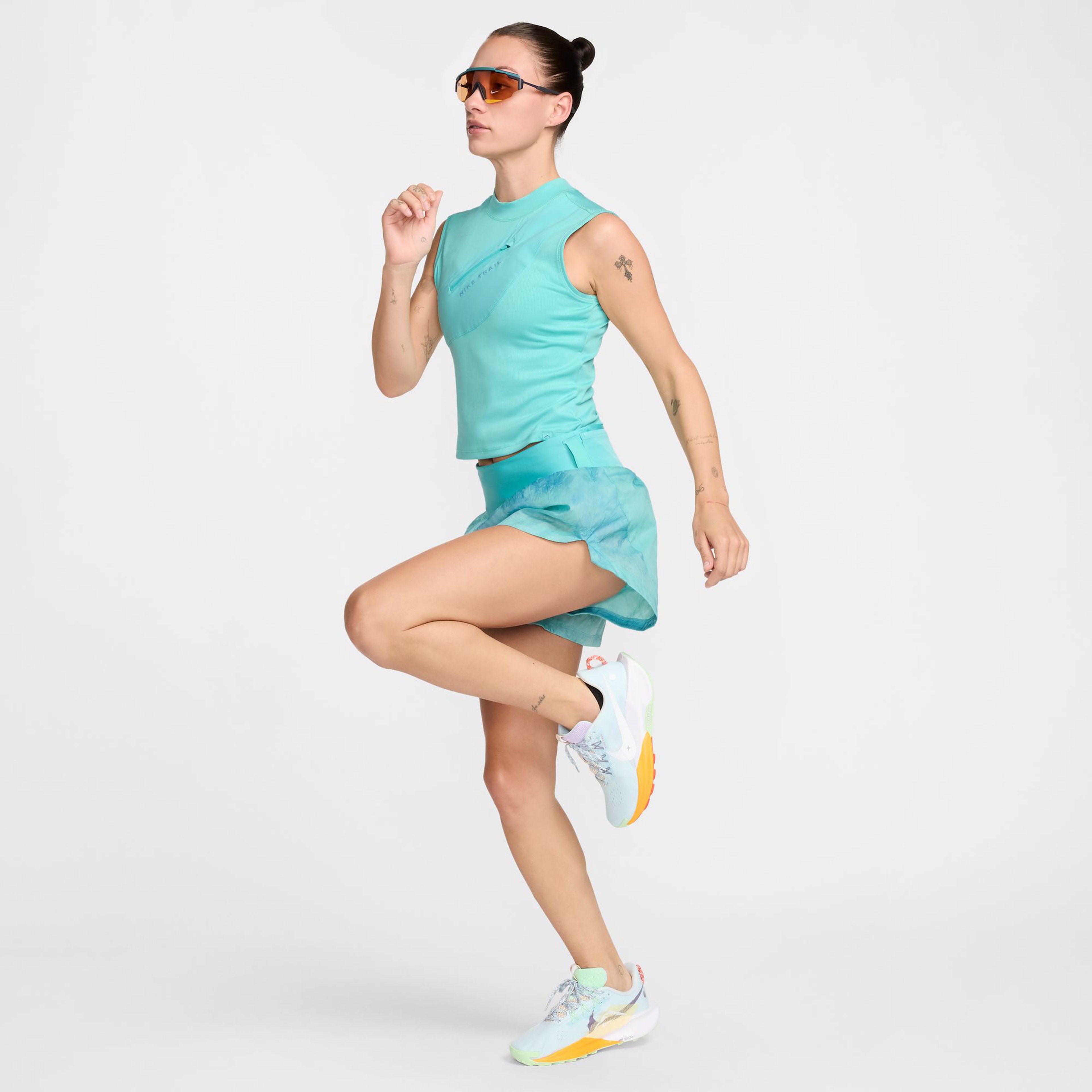 Nike Trail Dri-Fit Cepli Kadın Mavi Koşu Atlet