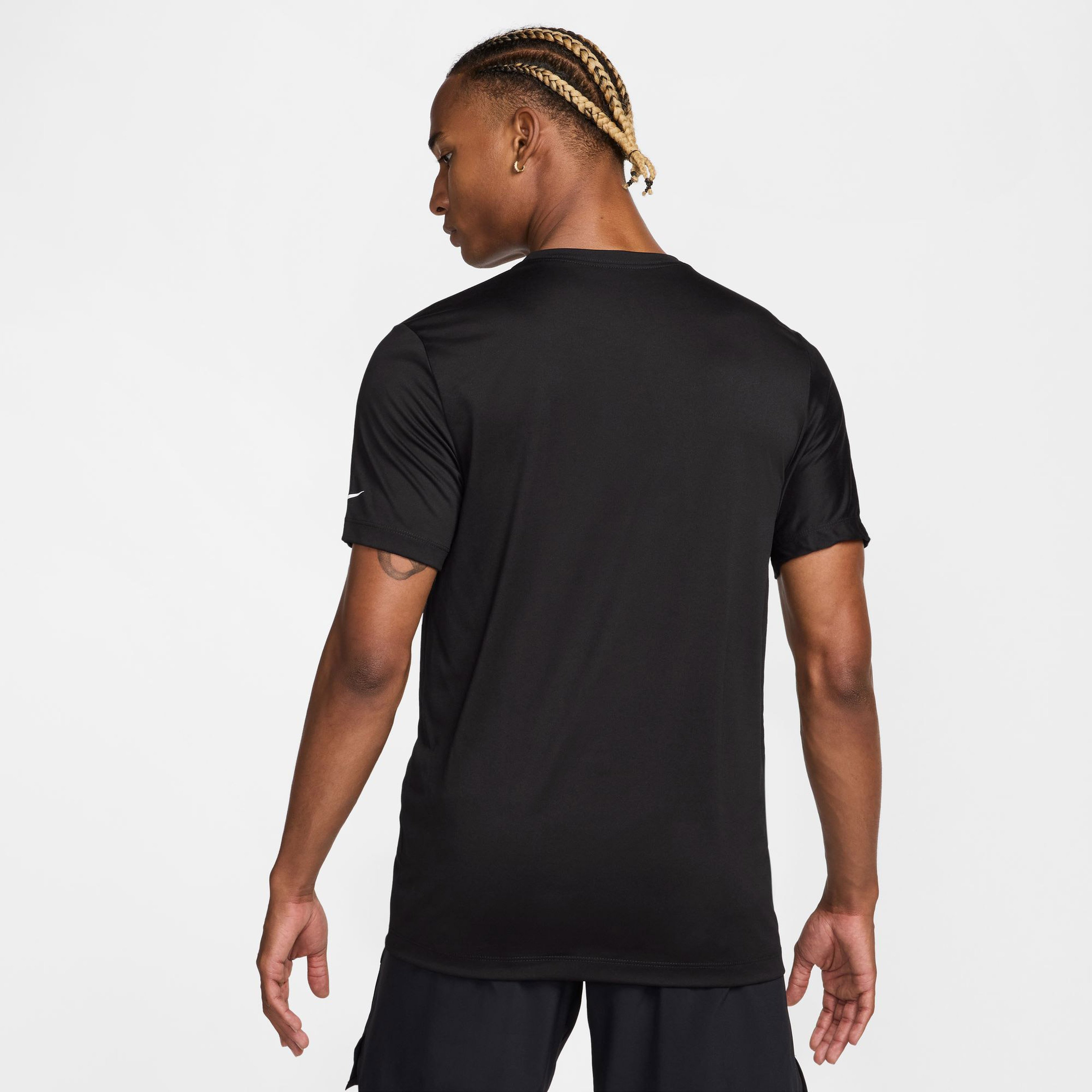 Nike Dri Fit Fitness Erkek Siyah Günlük T-Shirt