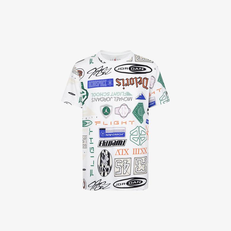 Jordan Essentials Printed Çocuk Beyaz T-Shirt