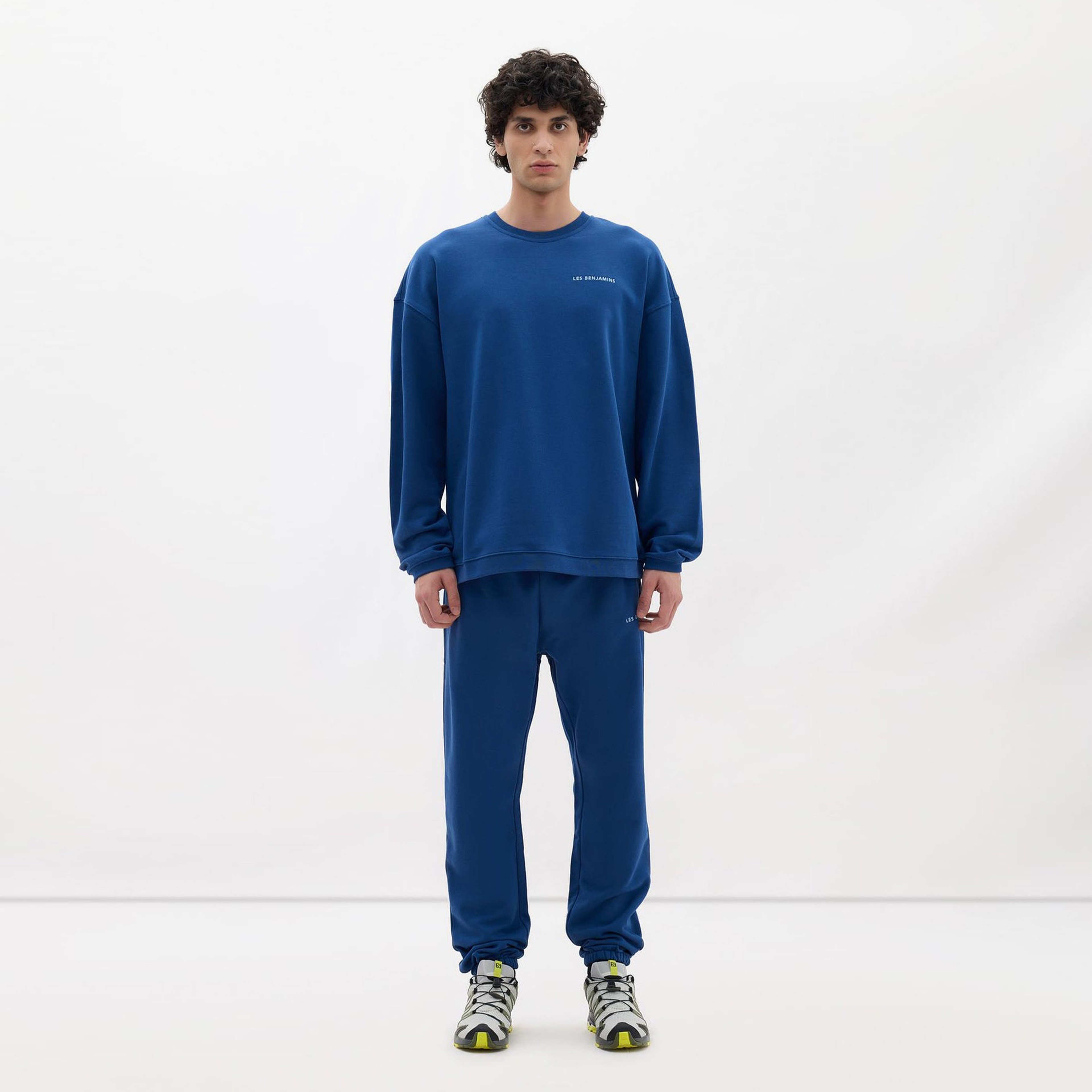 Les Benjamins Core Erkek Mavi Sweatshirt