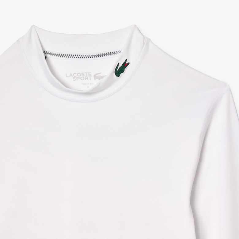 Lacoste Ultra Dry Erkek Beyaz Uzun Kol Antrenman İçliği