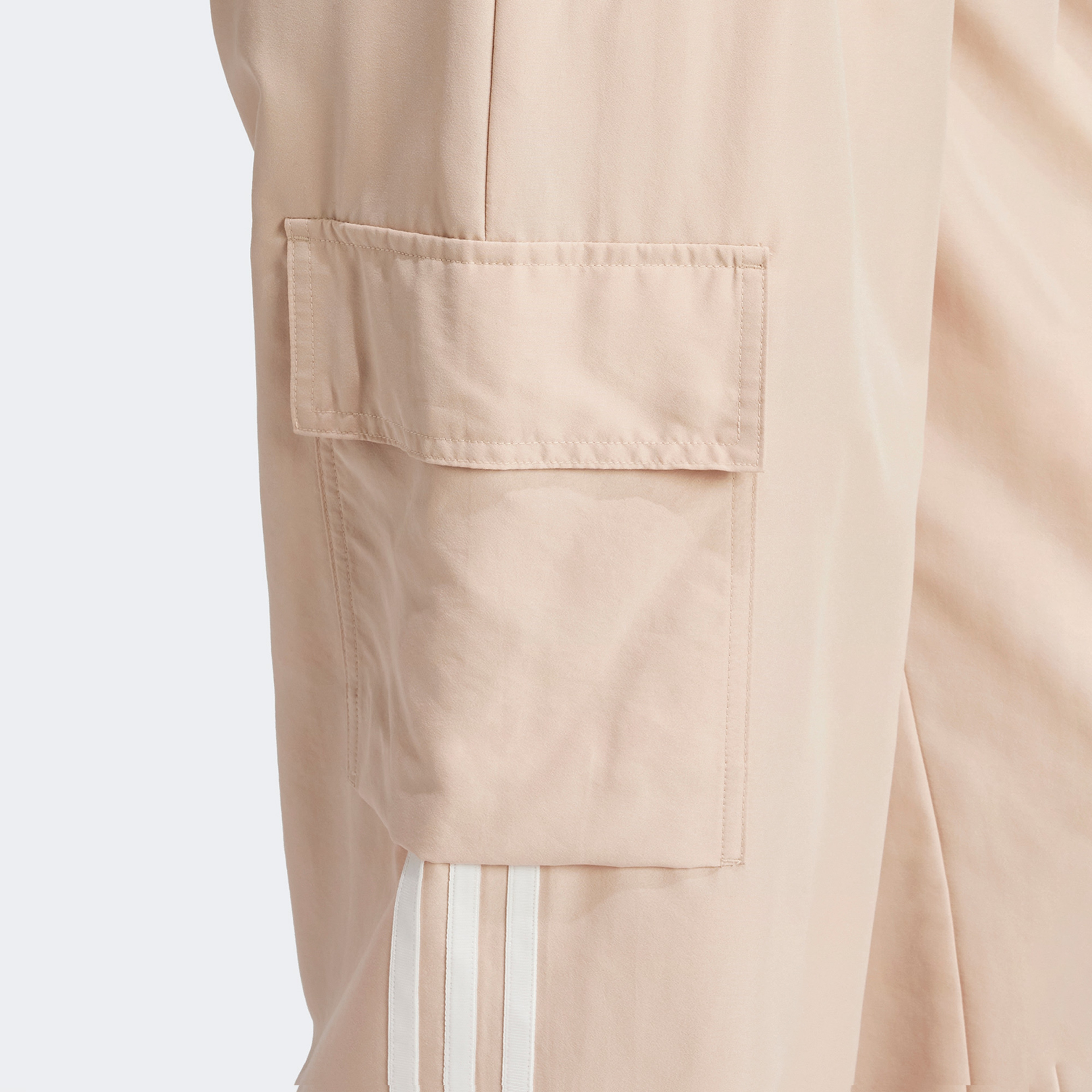 adidas Originals 3 Stripes Cargo Kadın Bej Eşofman Altı