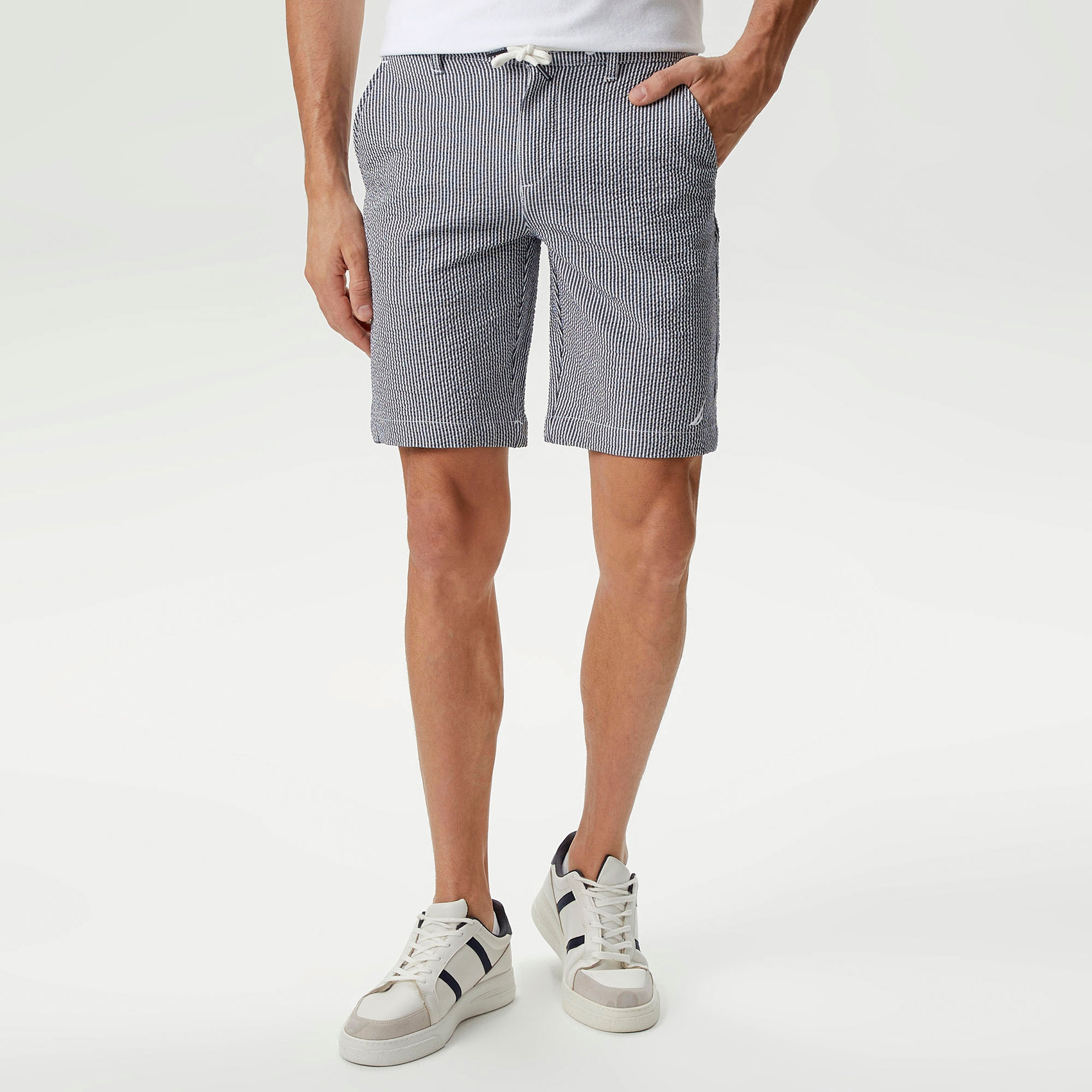 Nautica Erkek Mavi Standart Fit Bermuda