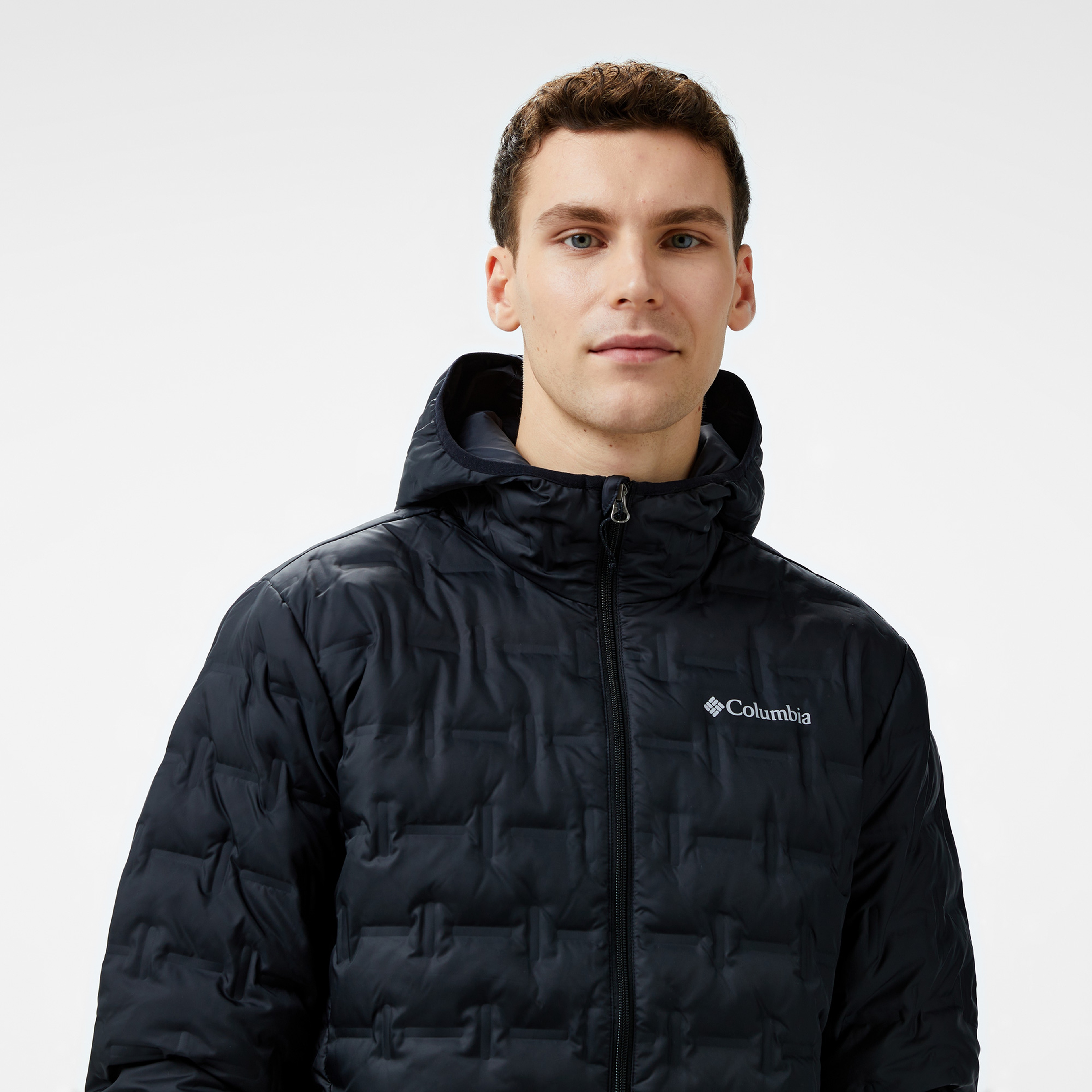 Columbia Delta Ridge Down Hooded Erkek Siyah Mont