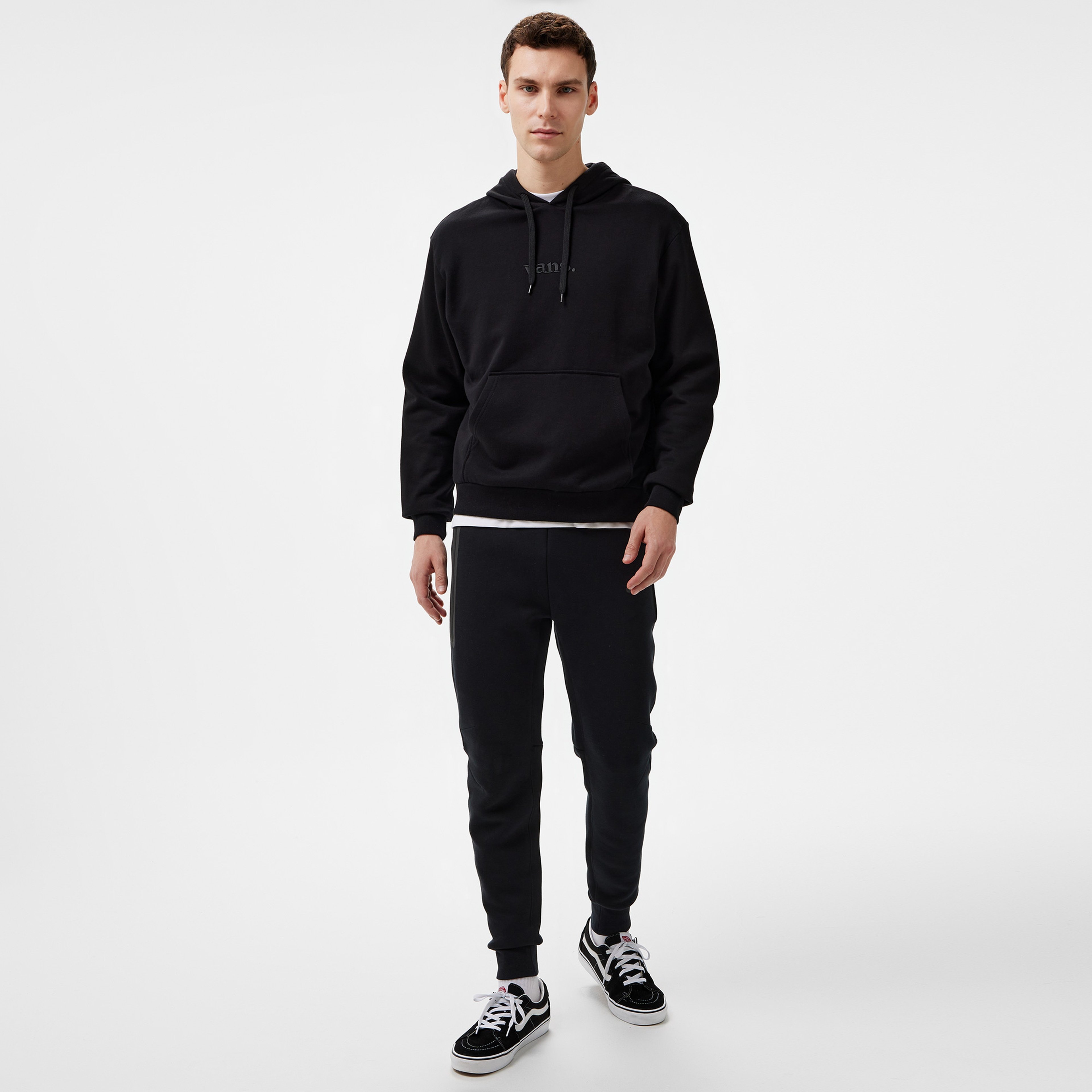 Vans Essential Relaxed Po Erkek Siyah Sweatshirt