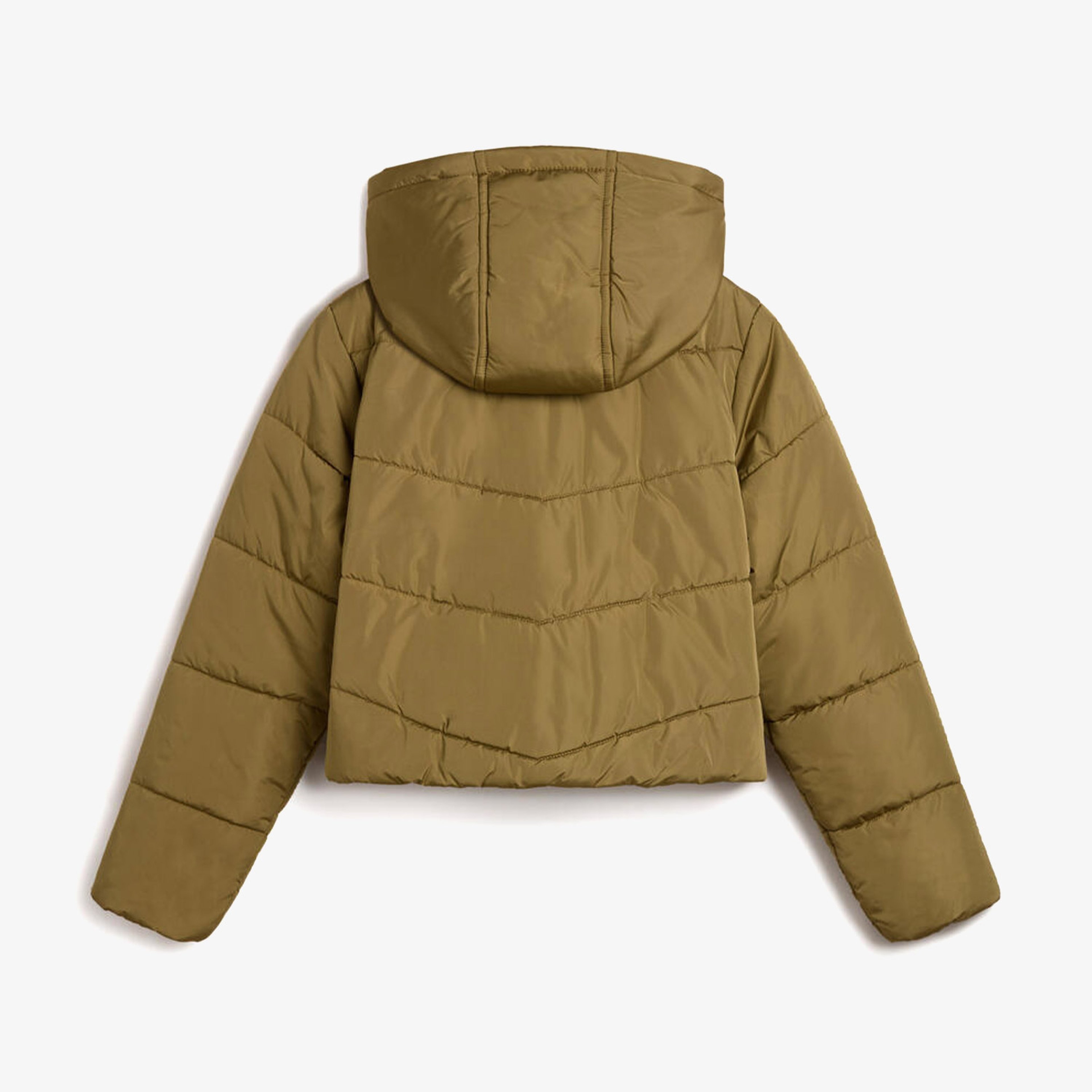 Vans Mte Foundry Crop Puff Hood Kadın Haki Ceket
