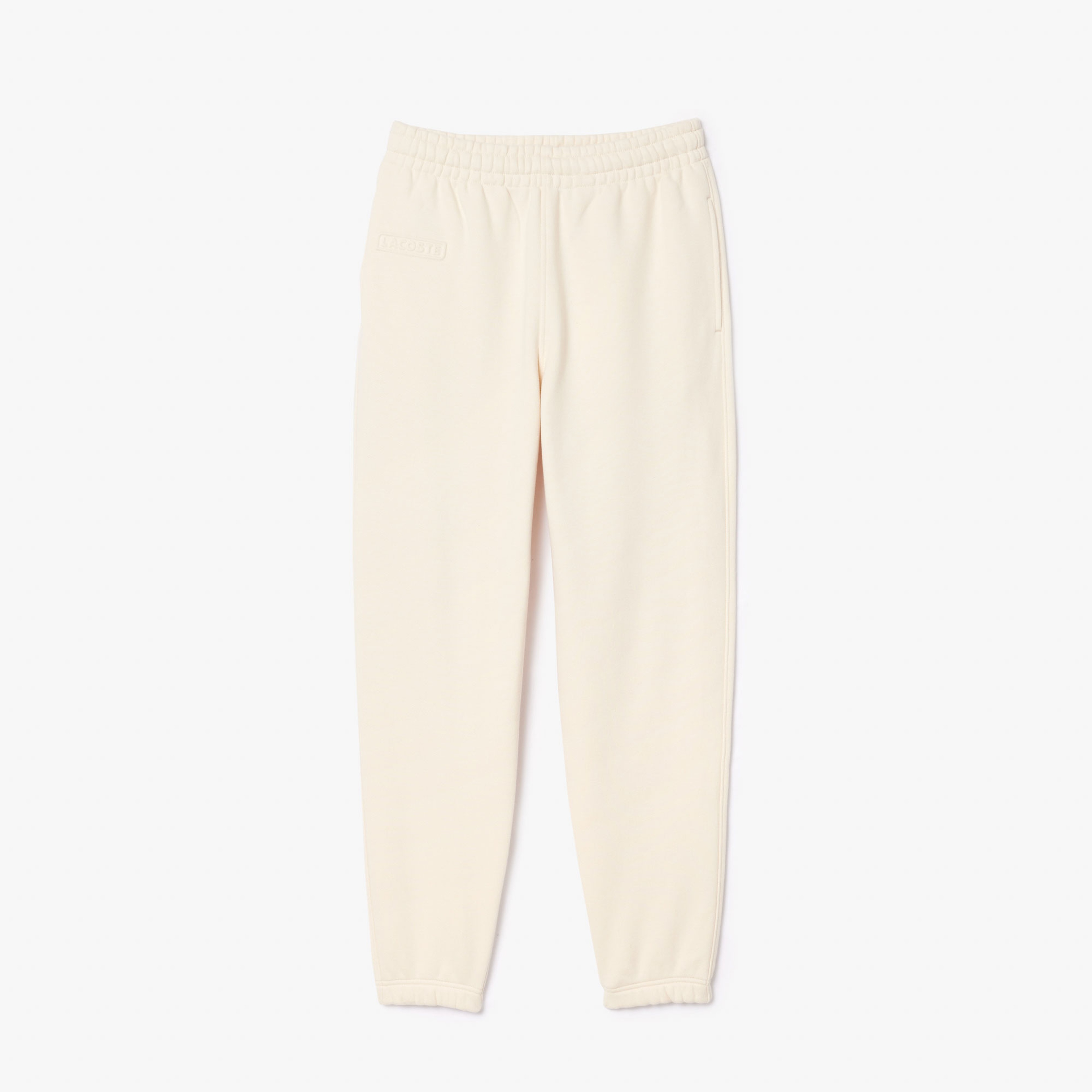 Kadın Straight Fit Krem Organik Pamuk Eşofman Altı