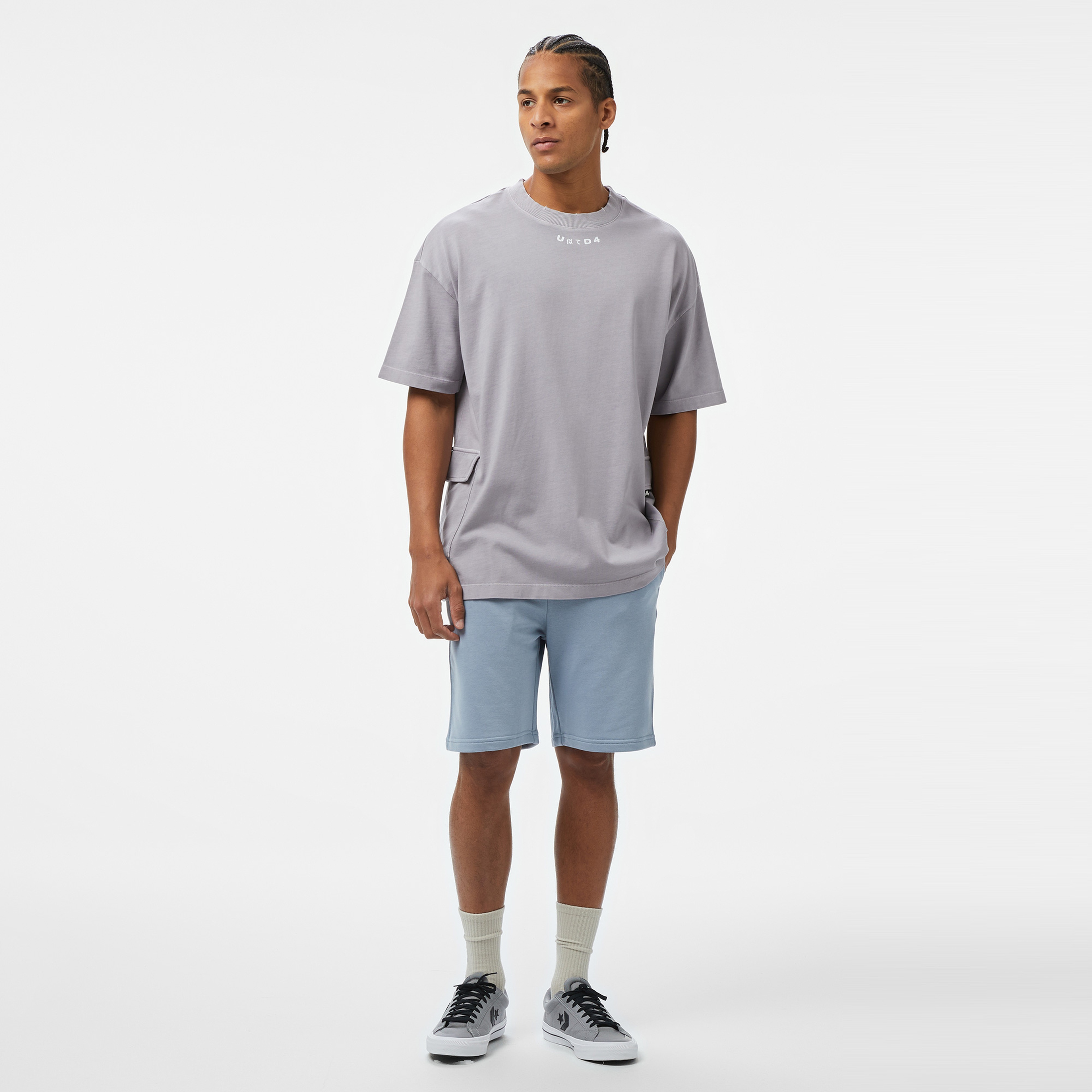 UNITED4 Erkek Gri T-Shirt