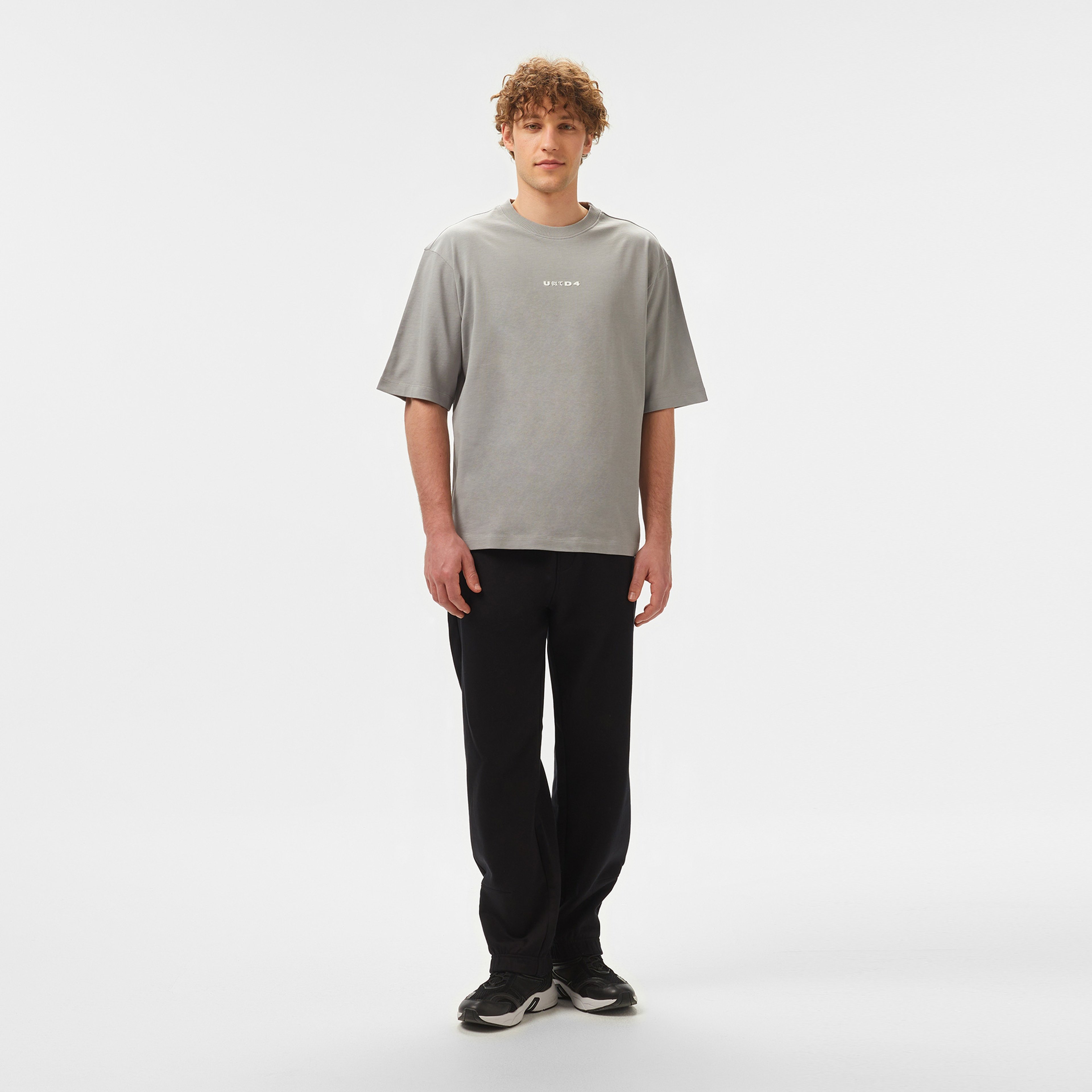 United4 Classic Erkek Gri T-Shirt