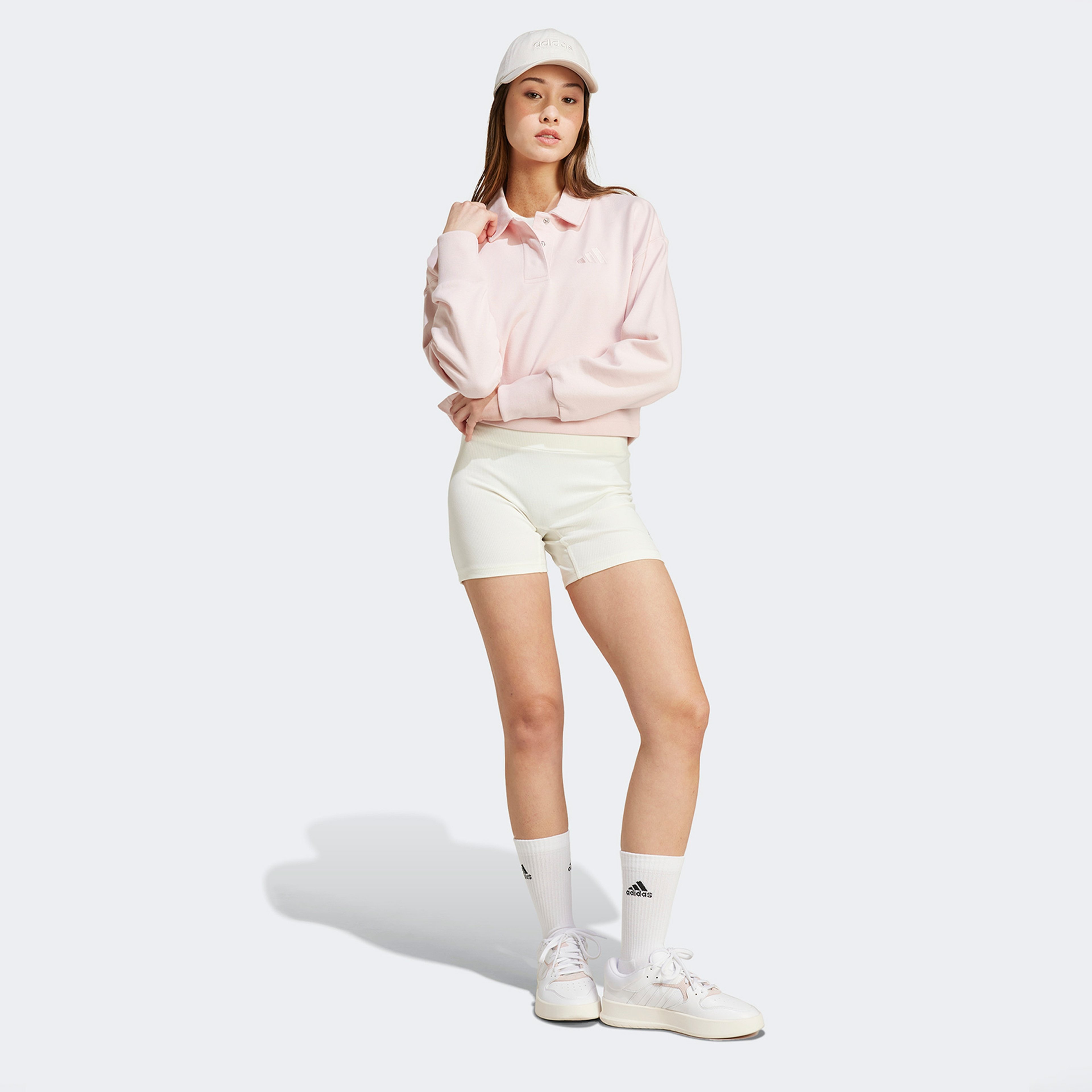 adidas All Szn French Terry Polo Kadın Pembe Sweatshirt