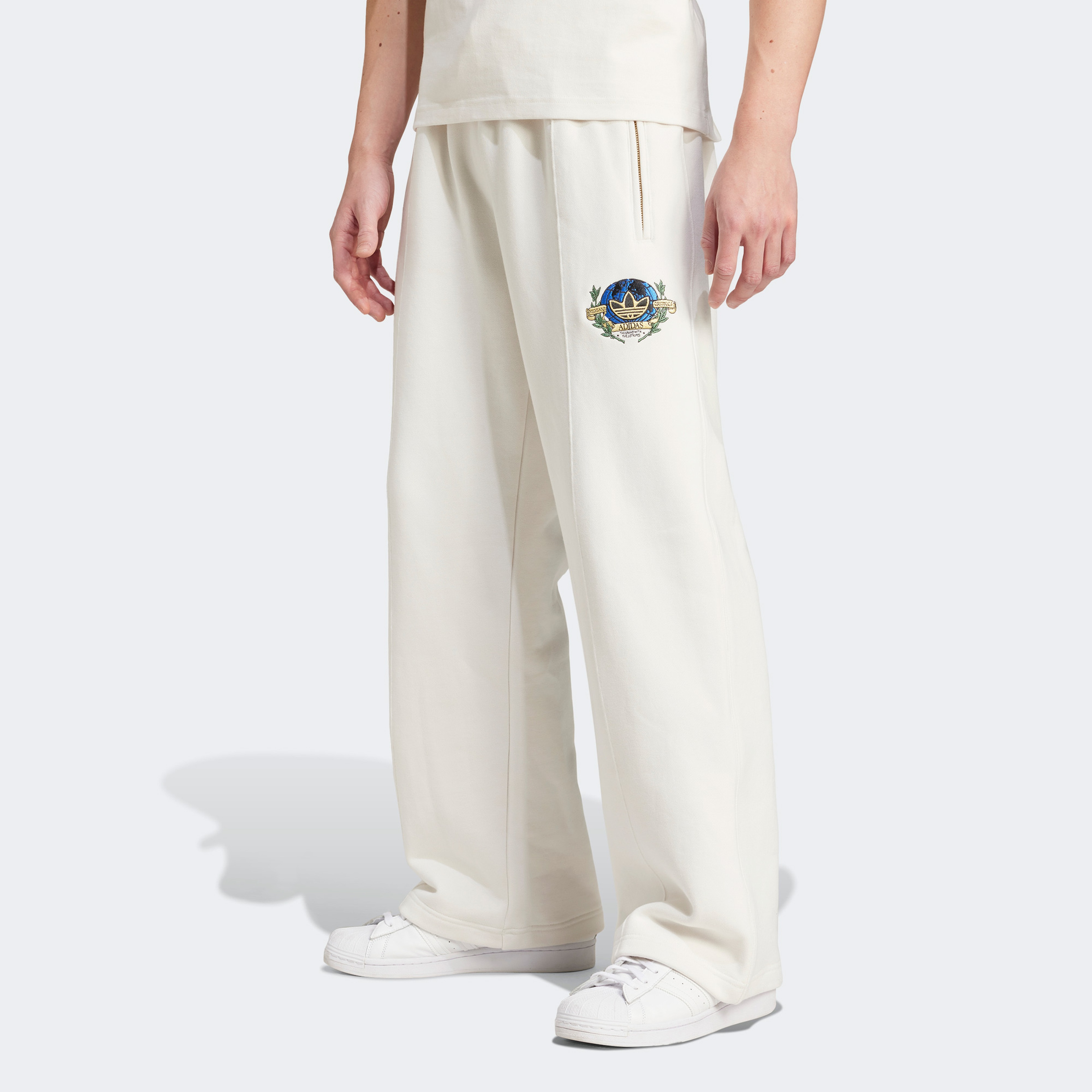 adidas OLPC Erkek Beyaz Eşofman Altı