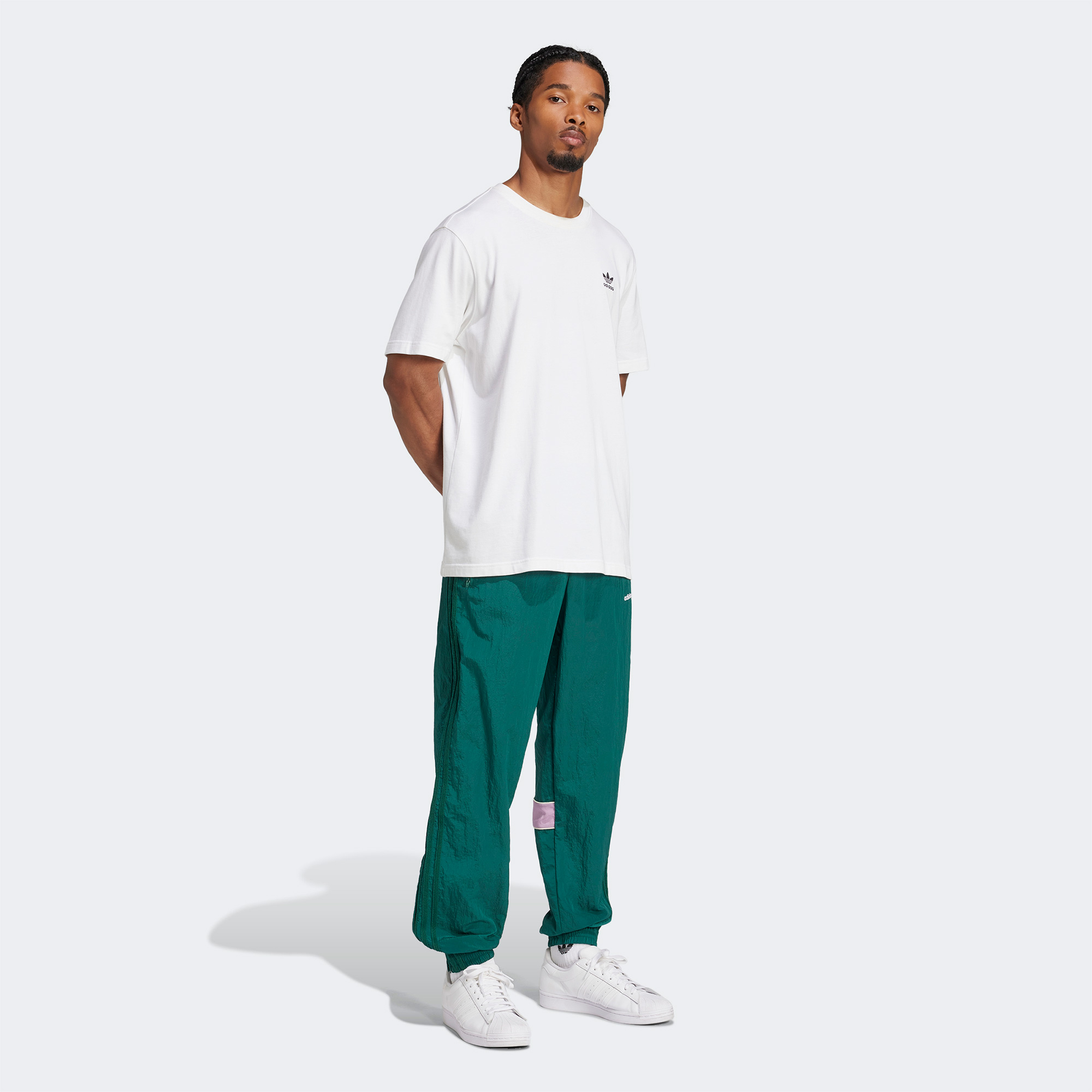 adidas Originals 80S Nylon Archive 3 Stripes Erkek Yeşil Eşofman