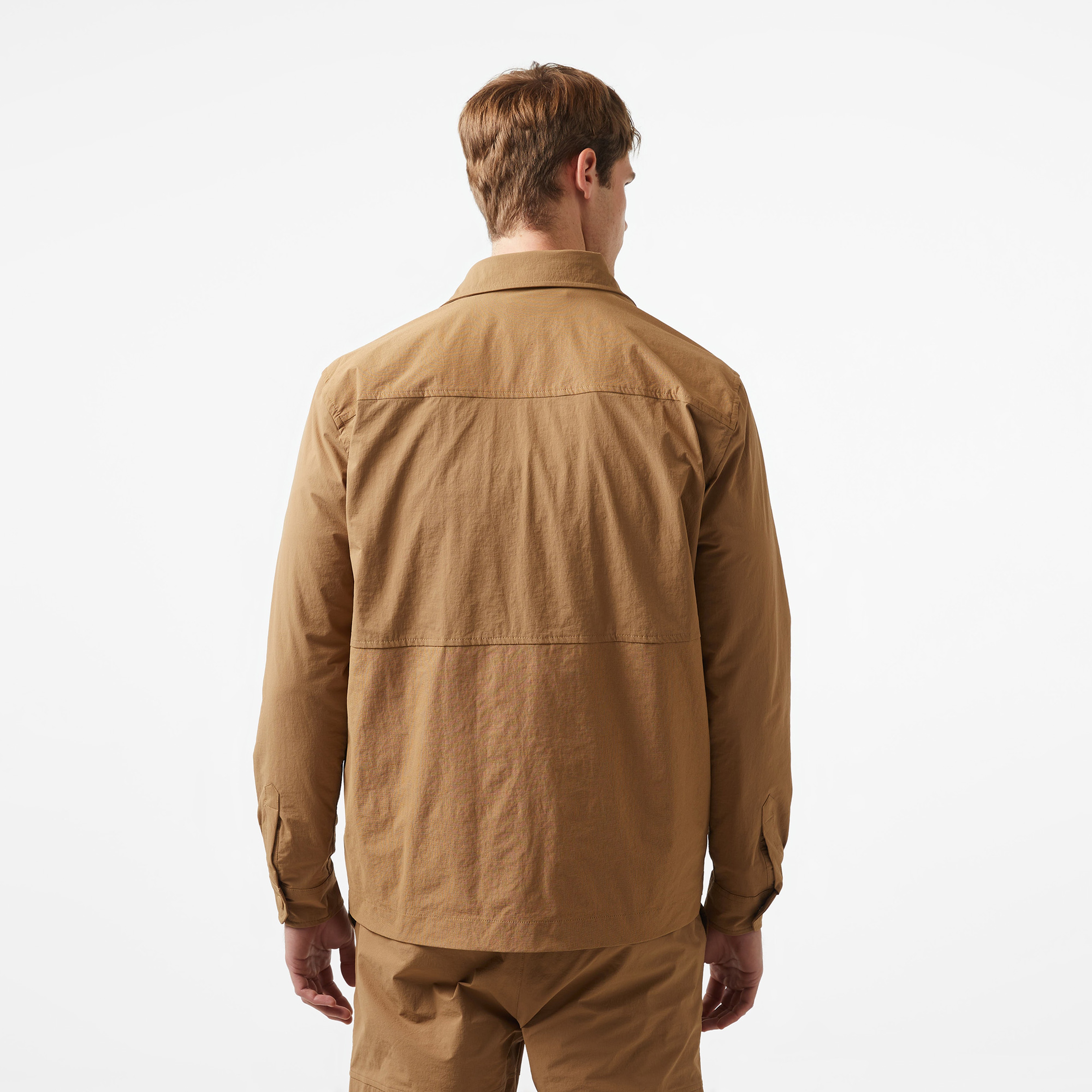 Lacoste x House of SuperStep Erkek Kahverengi Gömlek